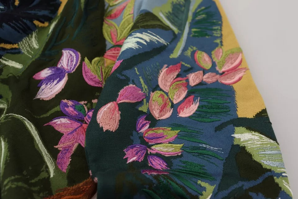 Pull en laine et soie Dolce & Gabbana Jungle à logo