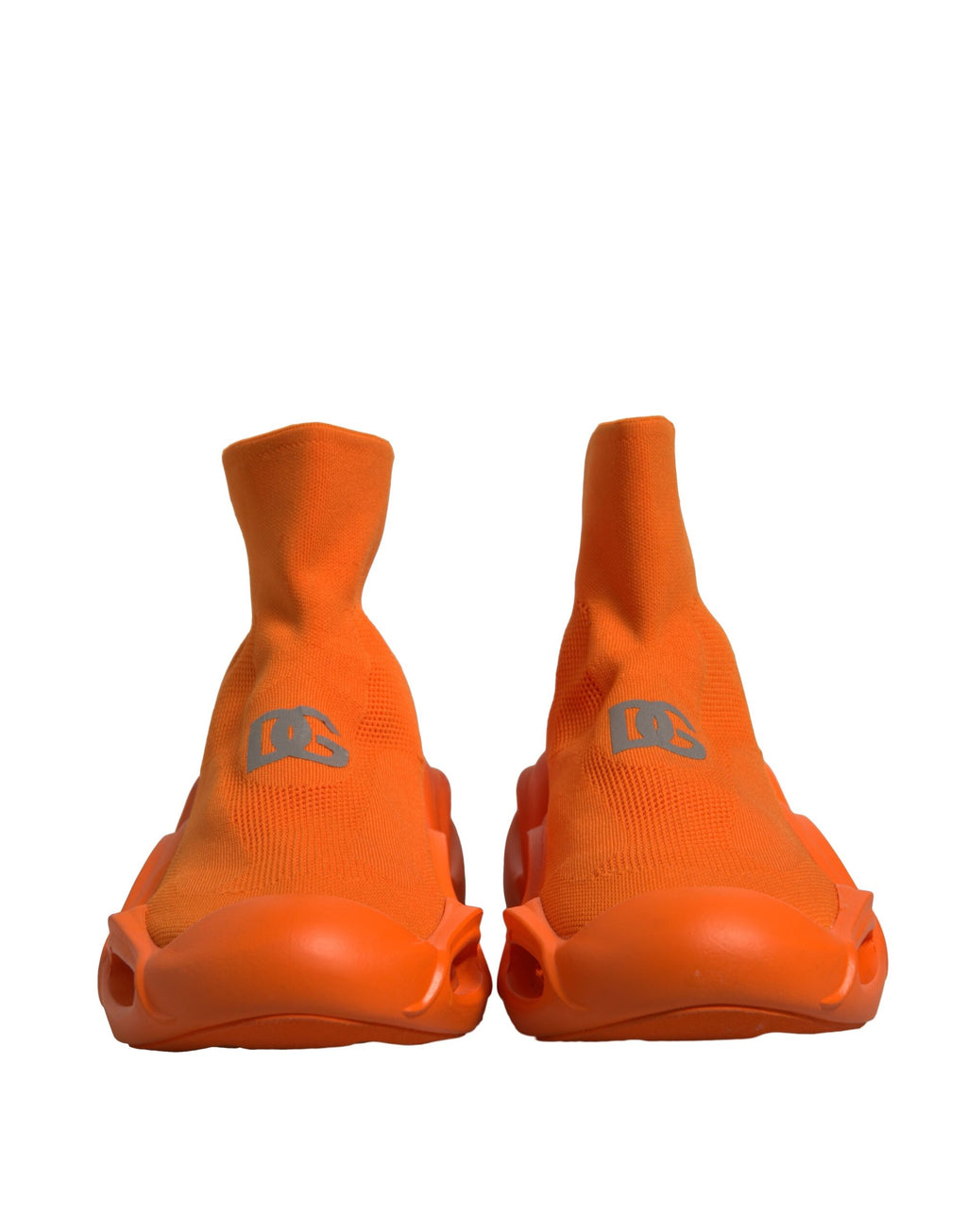 Chaussures Homme Baskets Dolce & Gabbana Orange Slip On Wave Socks