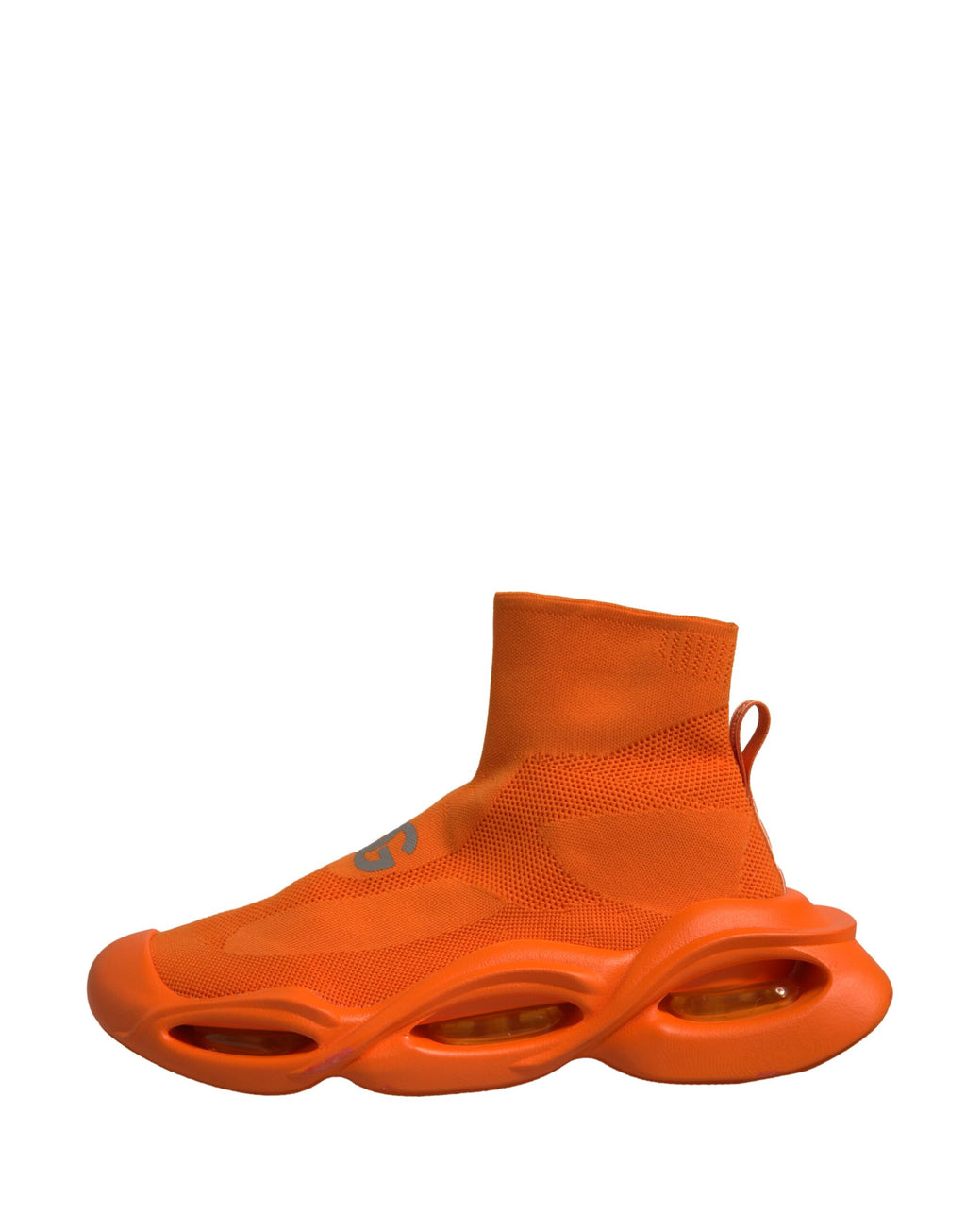 Chaussures Homme Baskets Dolce & Gabbana Orange Slip On Wave Socks