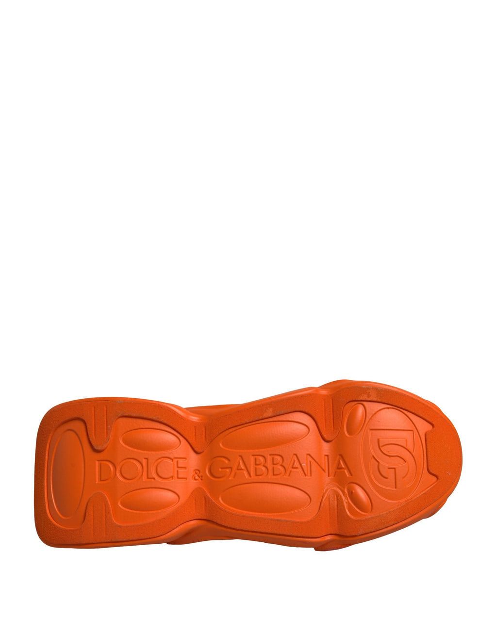 Chaussures Homme Baskets Dolce & Gabbana Orange Slip On Wave Socks