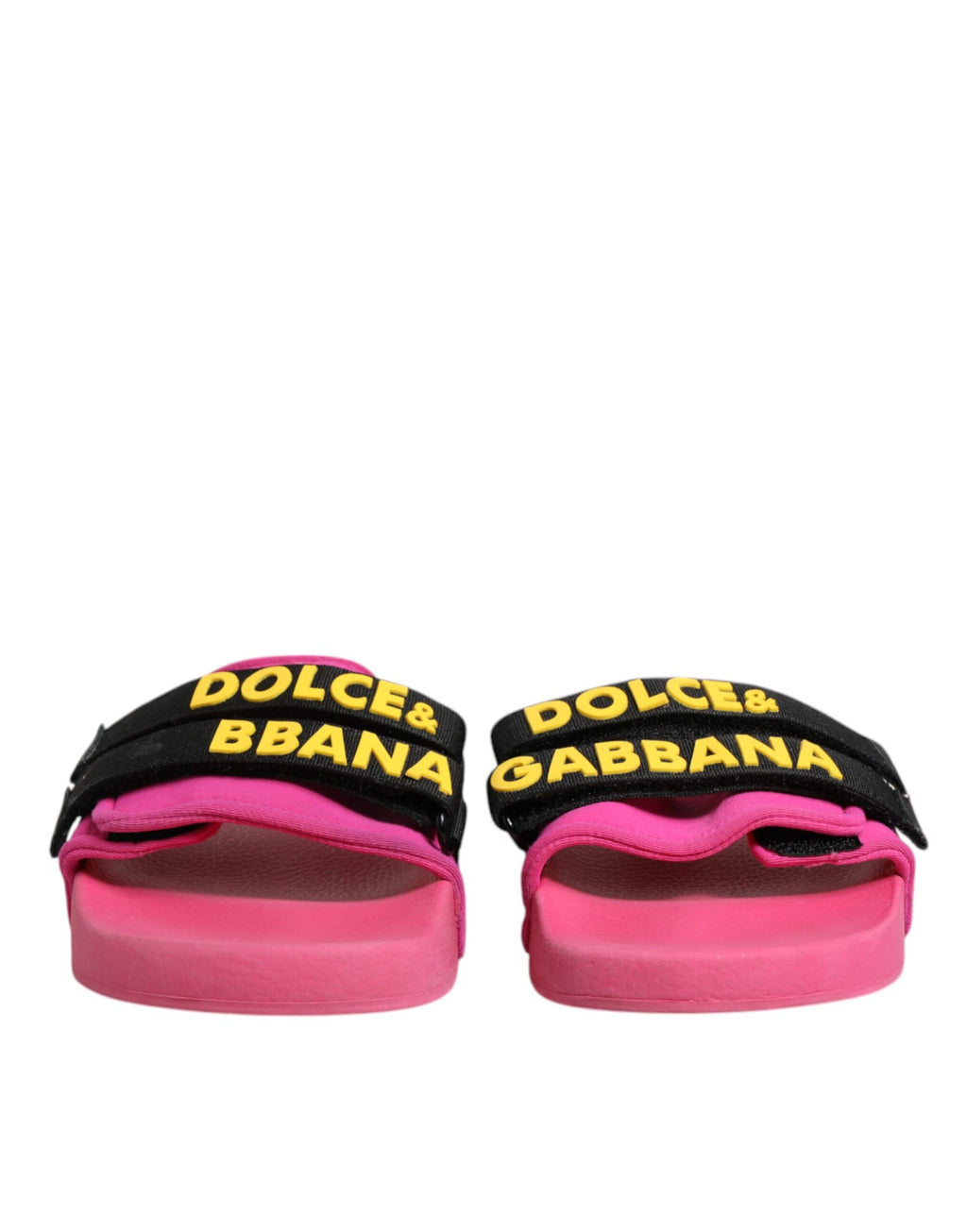 Chaussures plates de plage Dolce & Gabbana en néoprène fuchsia
