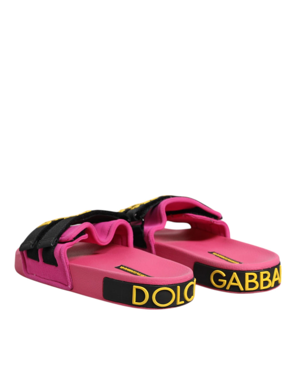 Chaussures plates de plage Dolce & Gabbana en néoprène fuchsia