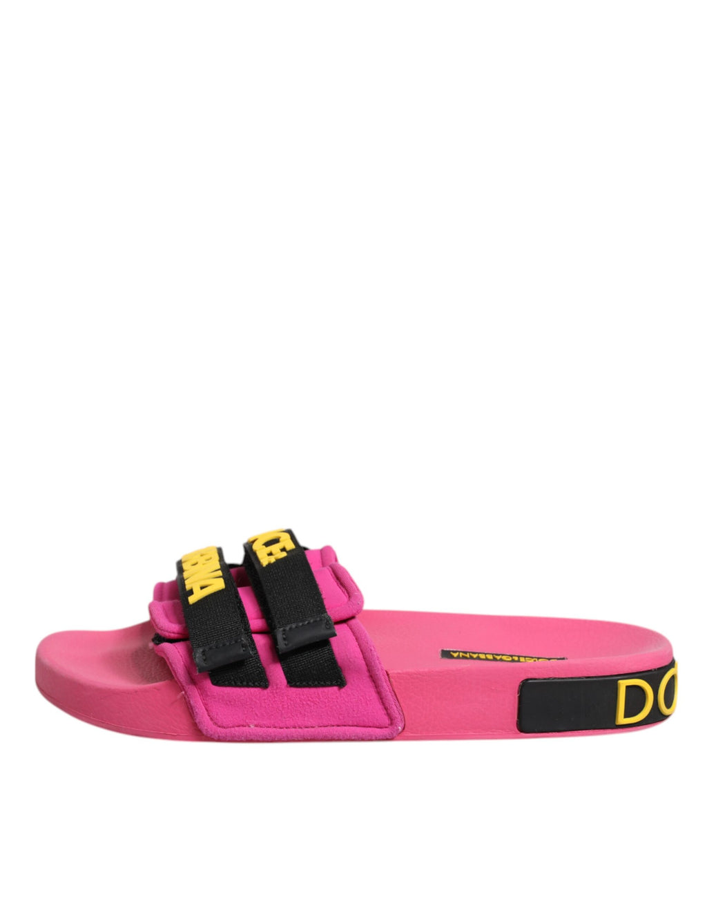 Chaussures plates de plage Dolce & Gabbana en néoprène fuchsia