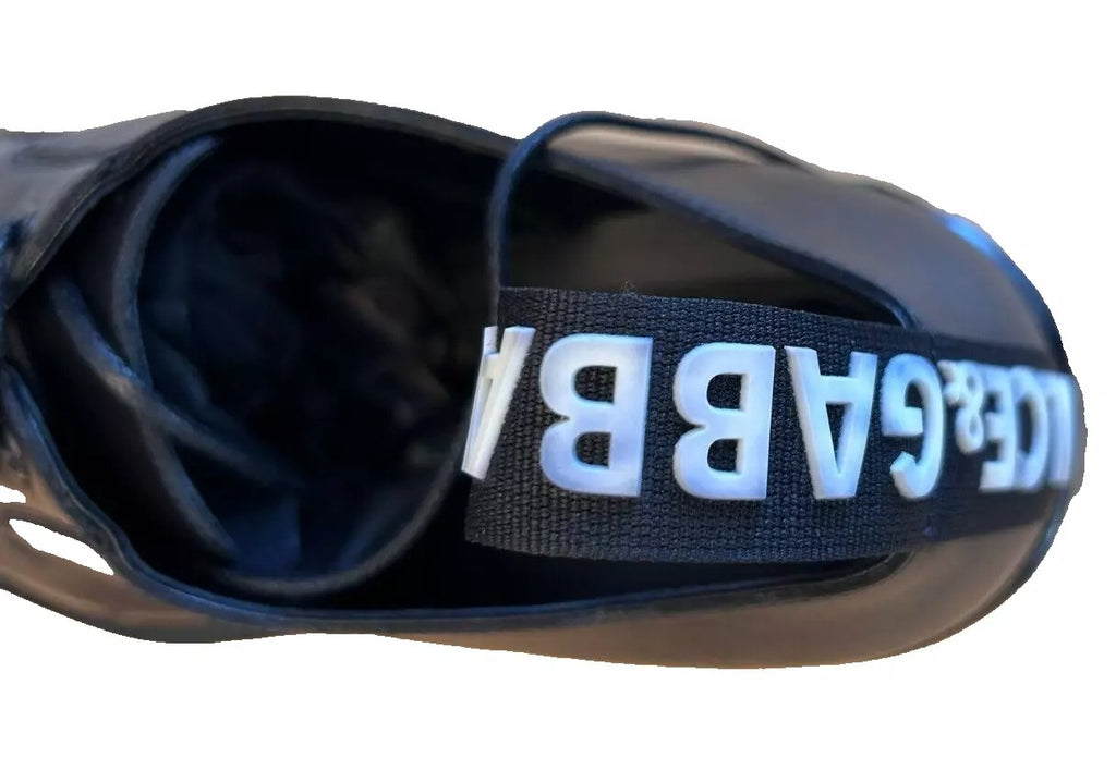 Dolce &amp; Gabbana – Schwarze Derby-Abendschuhe aus Leder