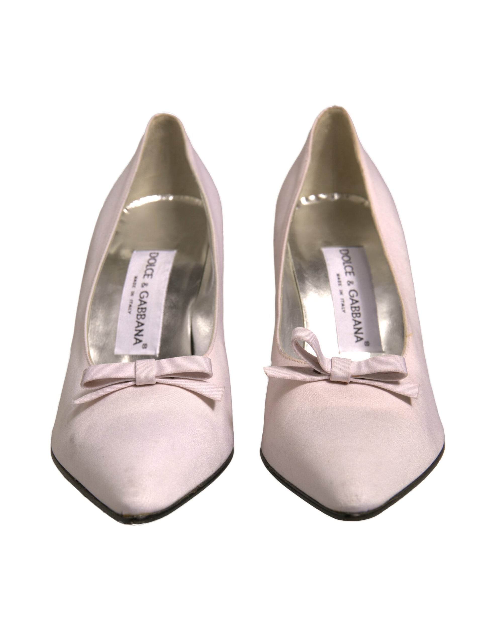 Chaussures escarpins à talons hauts en cuir blanc pour femme Dolce & Gabbana