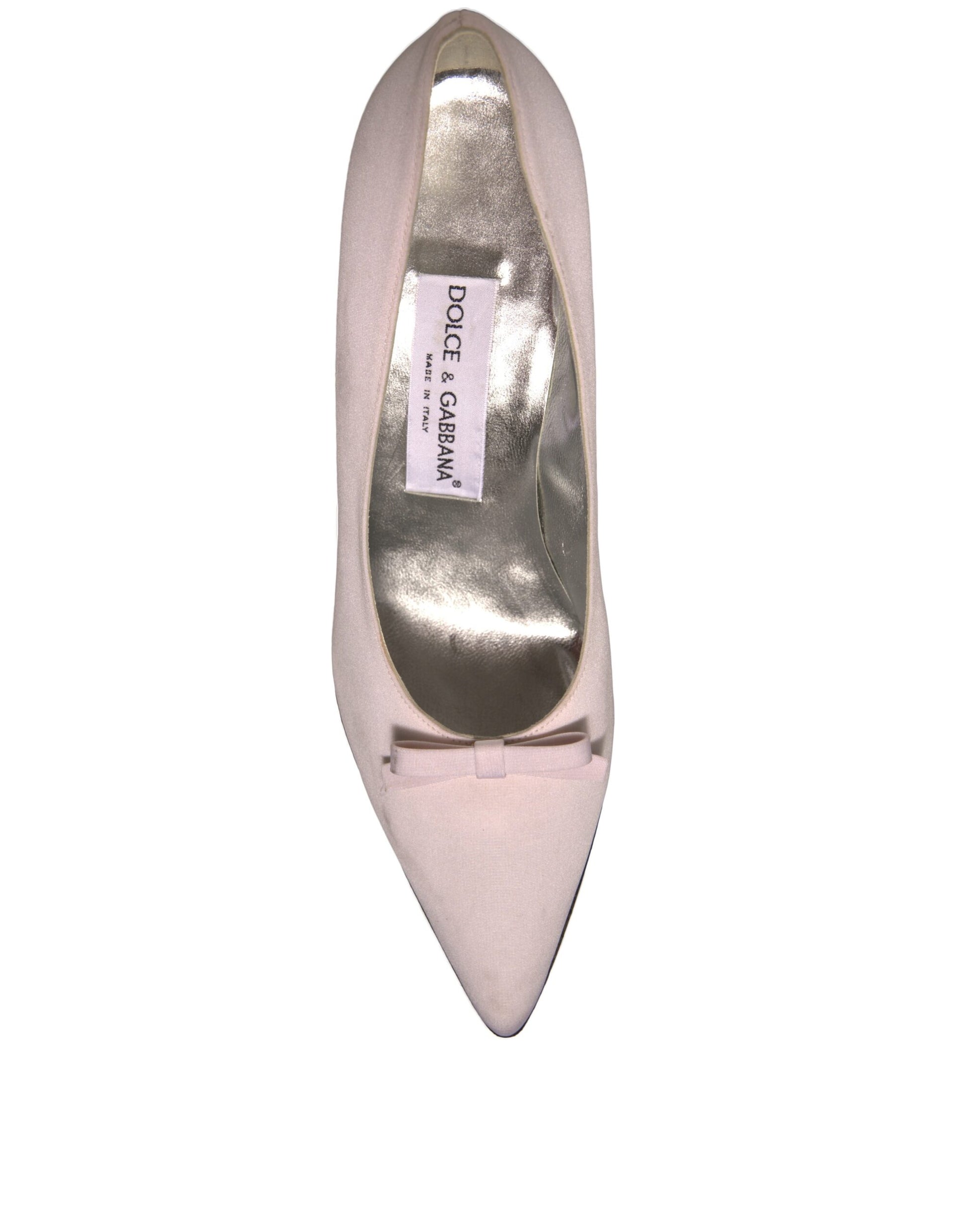 Chaussures escarpins à talons hauts en cuir blanc pour femme Dolce & Gabbana