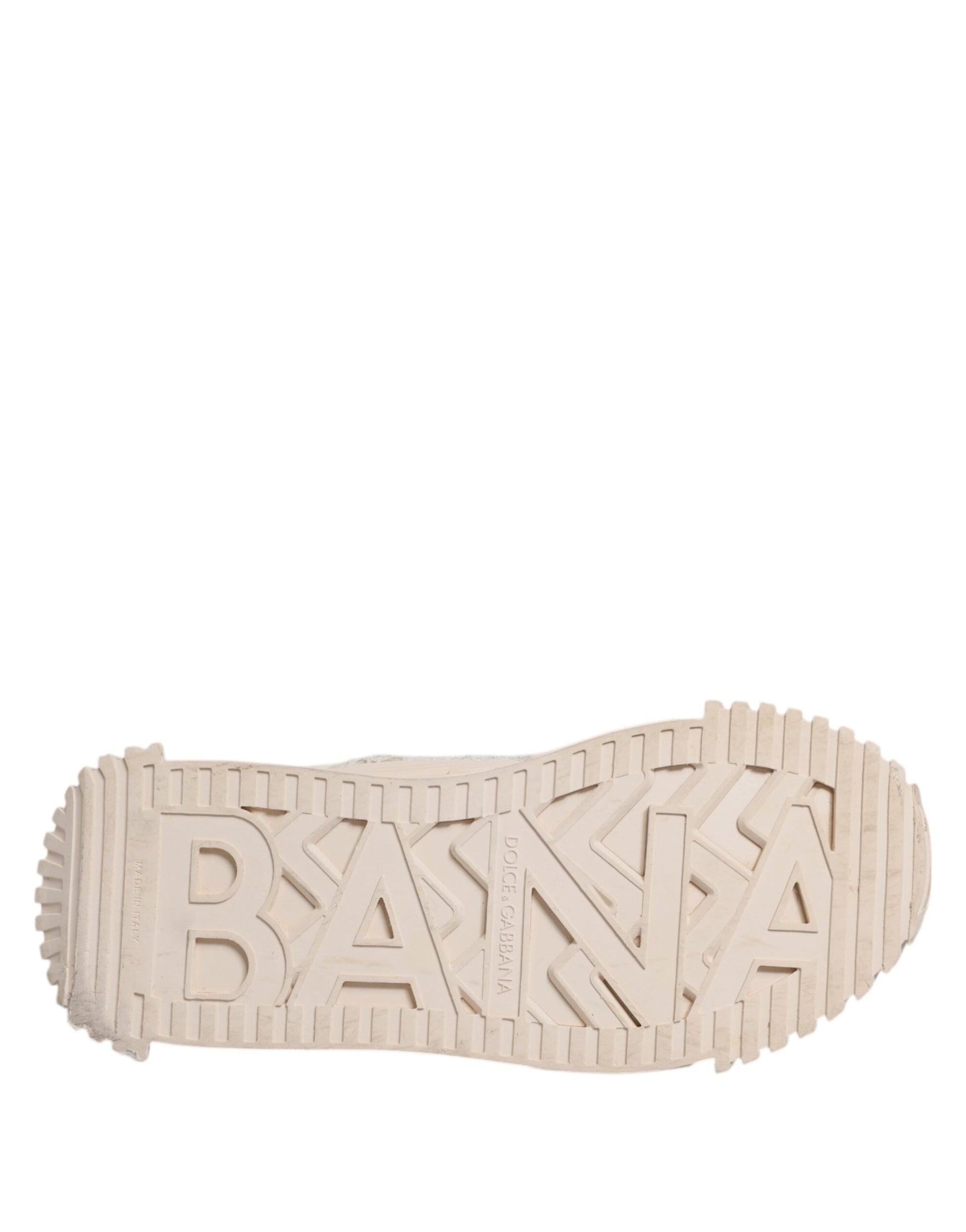 Chaussures de sport baskets basses Dolce & Gabbana en dentelle blanche NS1