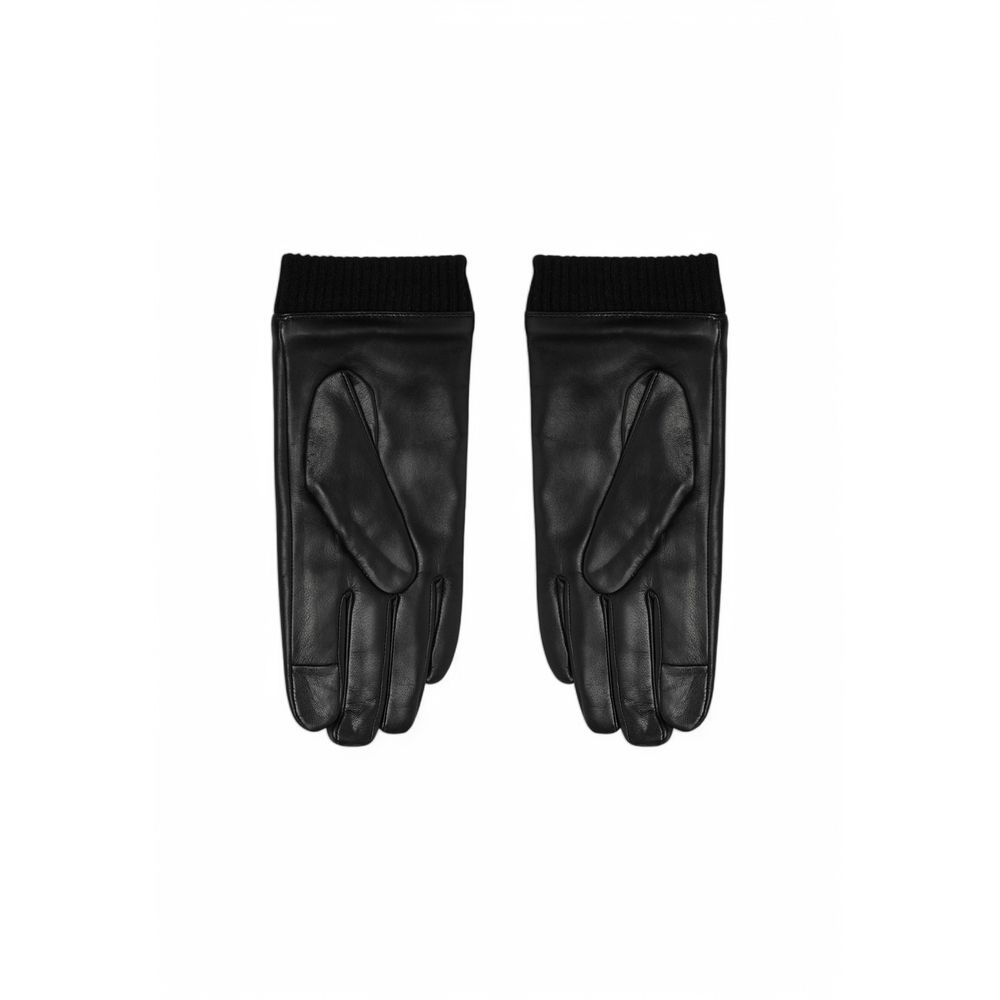 Calvin Klein – Schwarze Lederhandschuhe