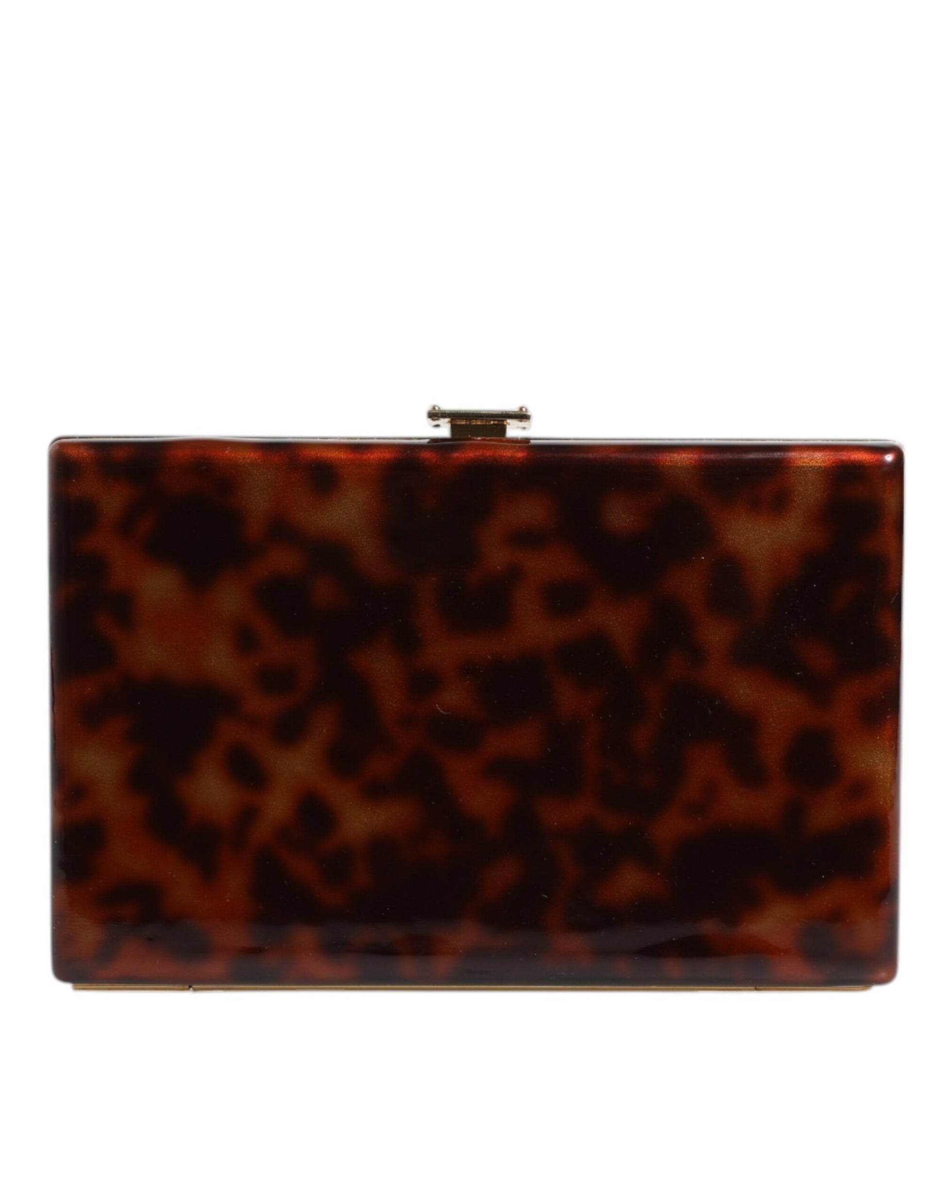 Sac bandoulière de soirée en cuir marron Dolce & Gabbana