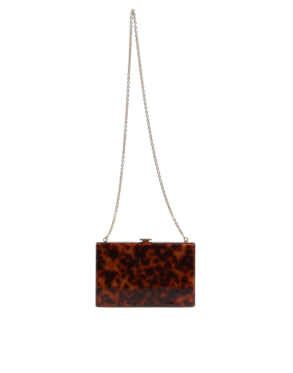 Sac bandoulière de soirée en cuir marron Dolce & Gabbana