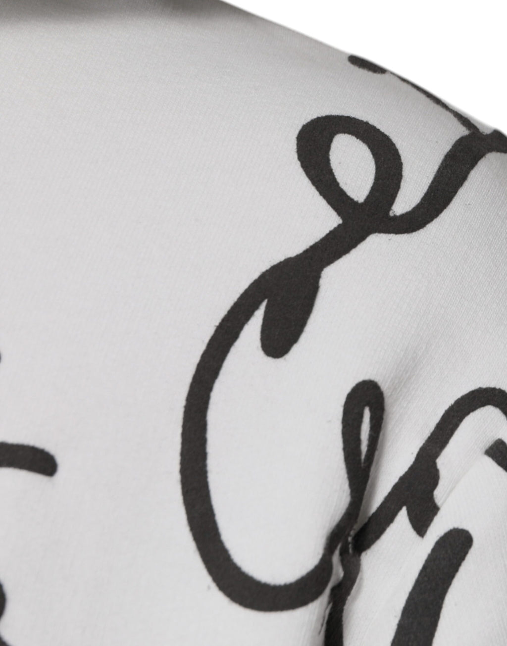 Sweat-shirt à capuche en coton blanc avec logo Dolce & Gabbana