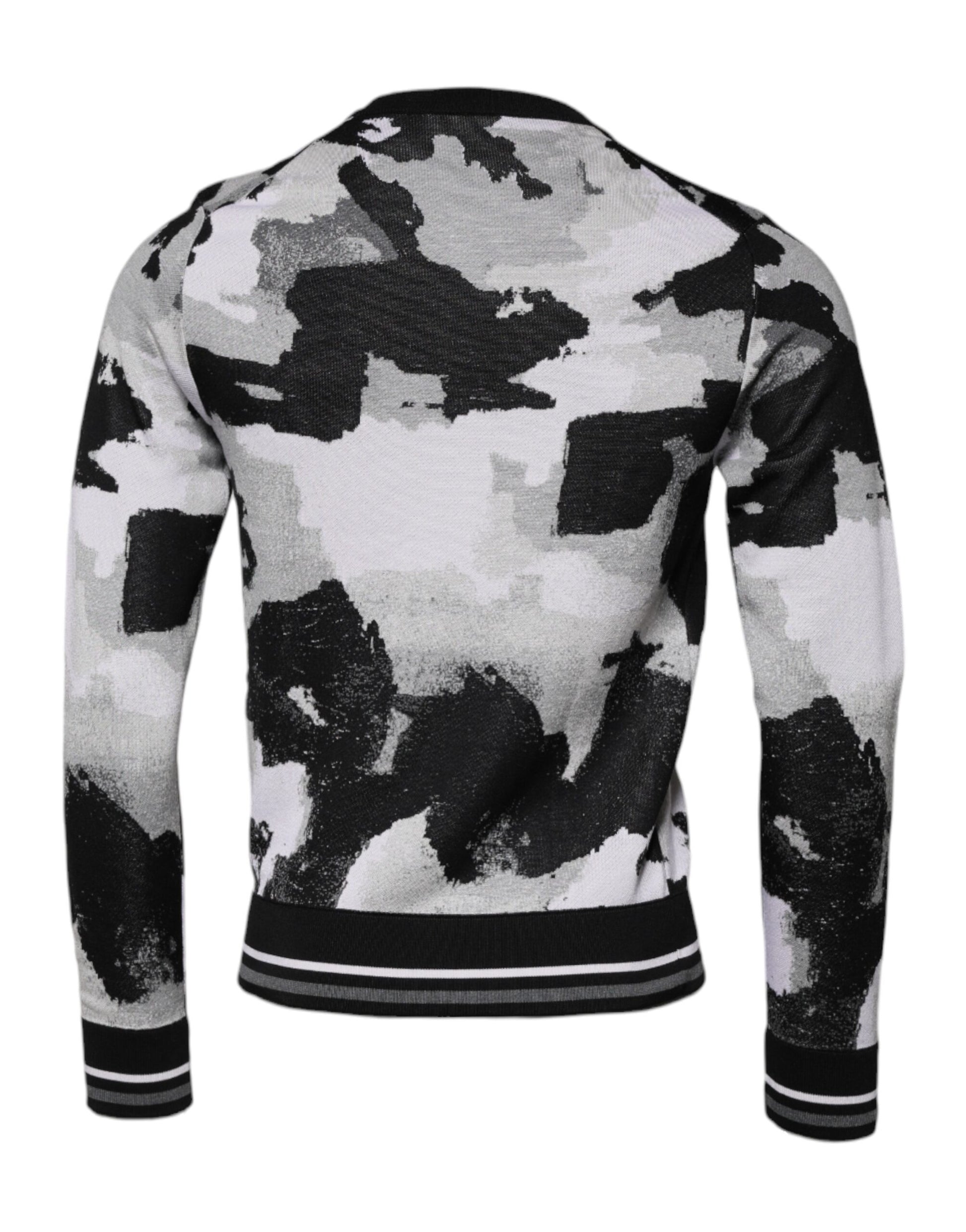 Pull ras du cou Dolce & Gabbana multicolore camouflage pour homme