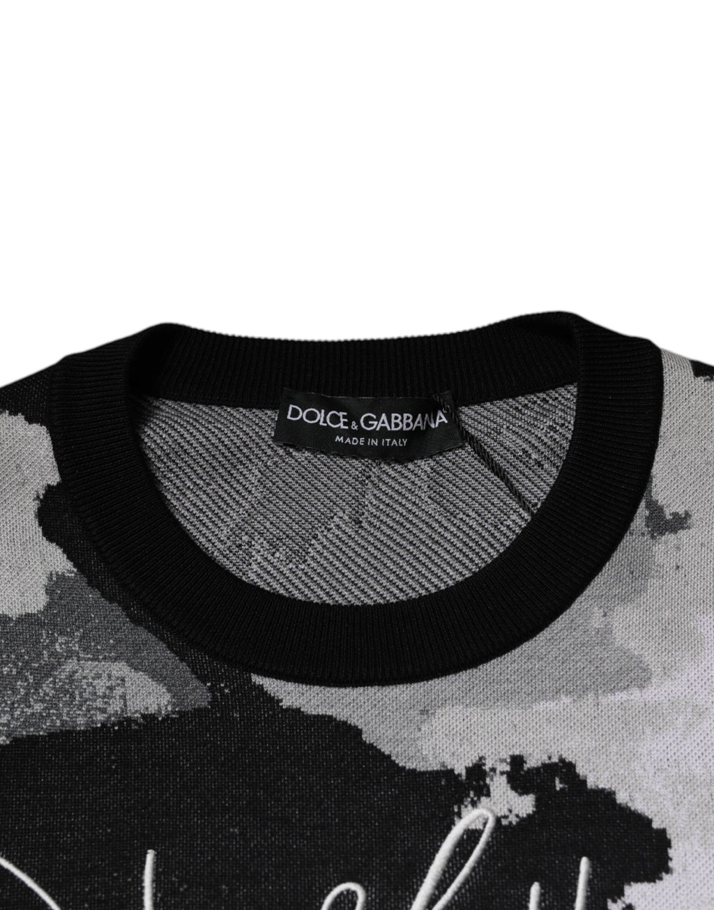 Pull ras du cou Dolce & Gabbana multicolore camouflage pour homme