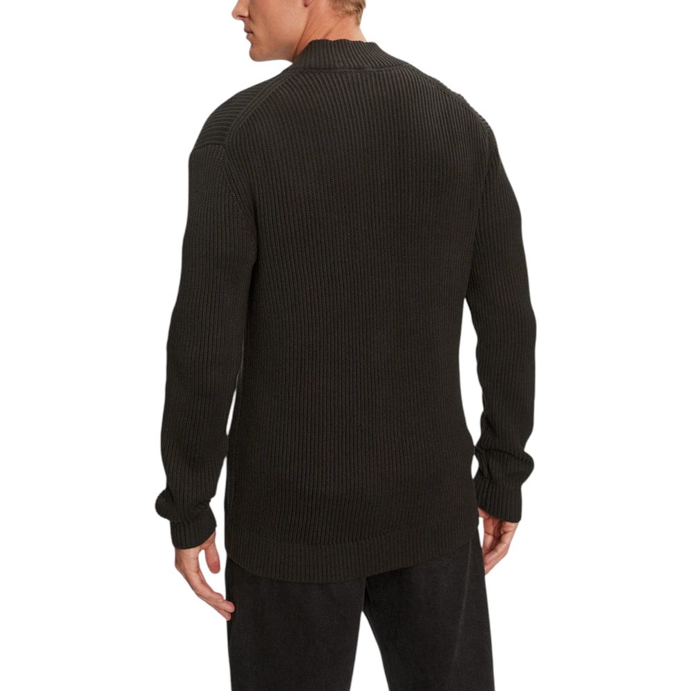 Calvin Klein Jeans – Schwarze Baumwoll-Strickjacke