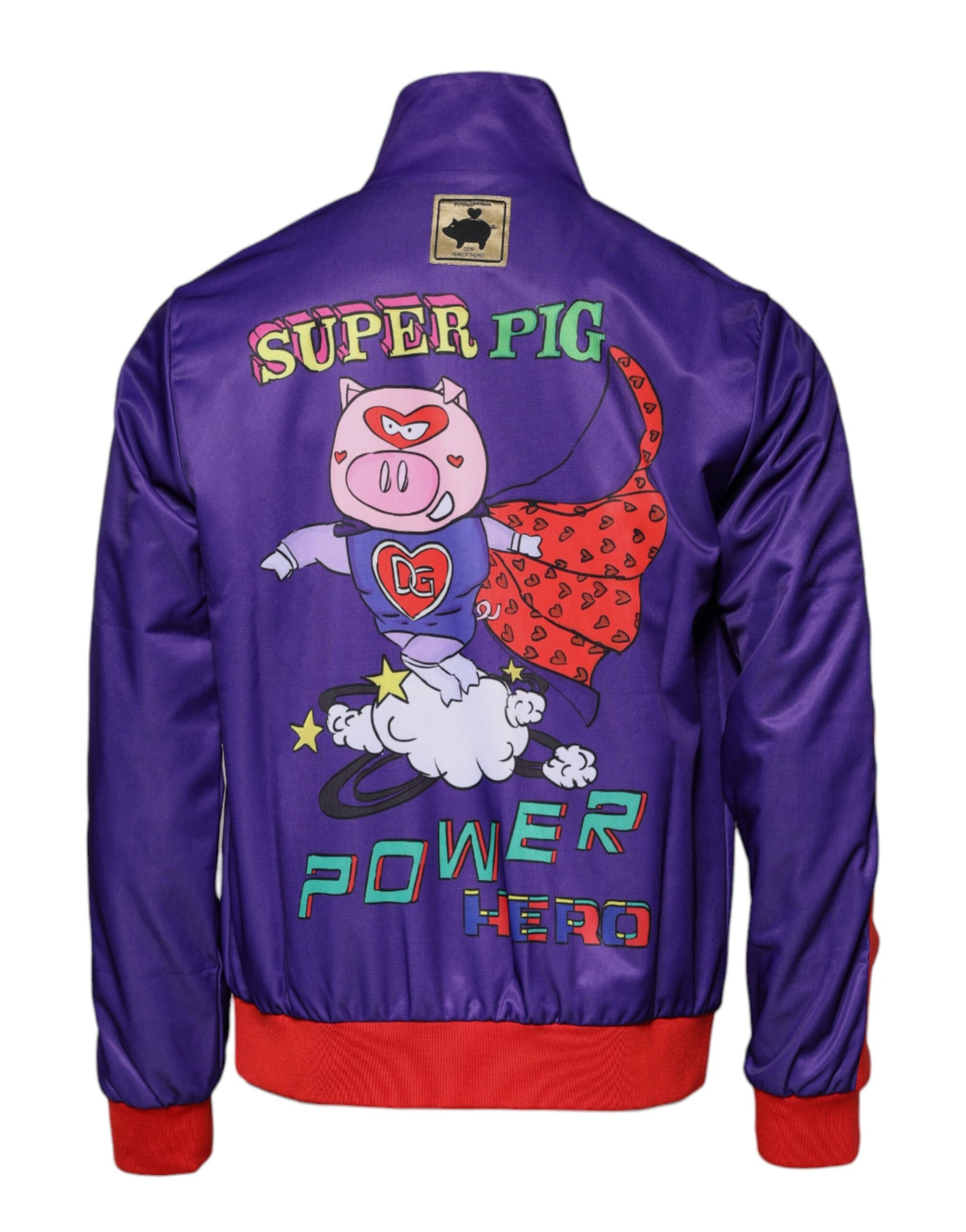 Pull bomber zippé Dolce & Gabbana Violet Année du Cochon