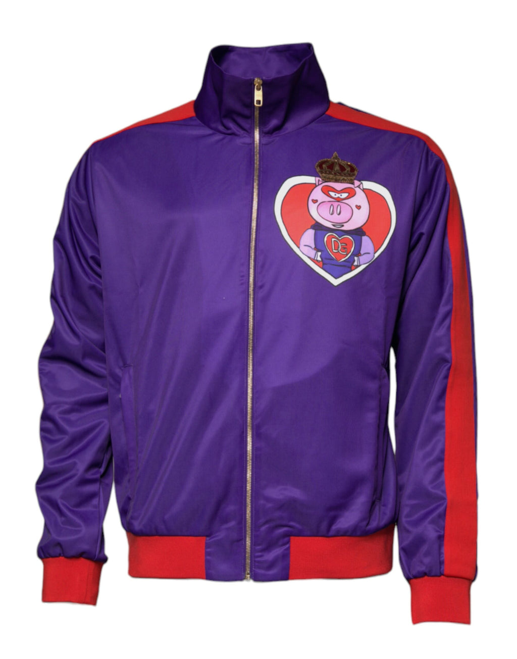Pull bomber zippé Dolce & Gabbana Violet Année du Cochon
