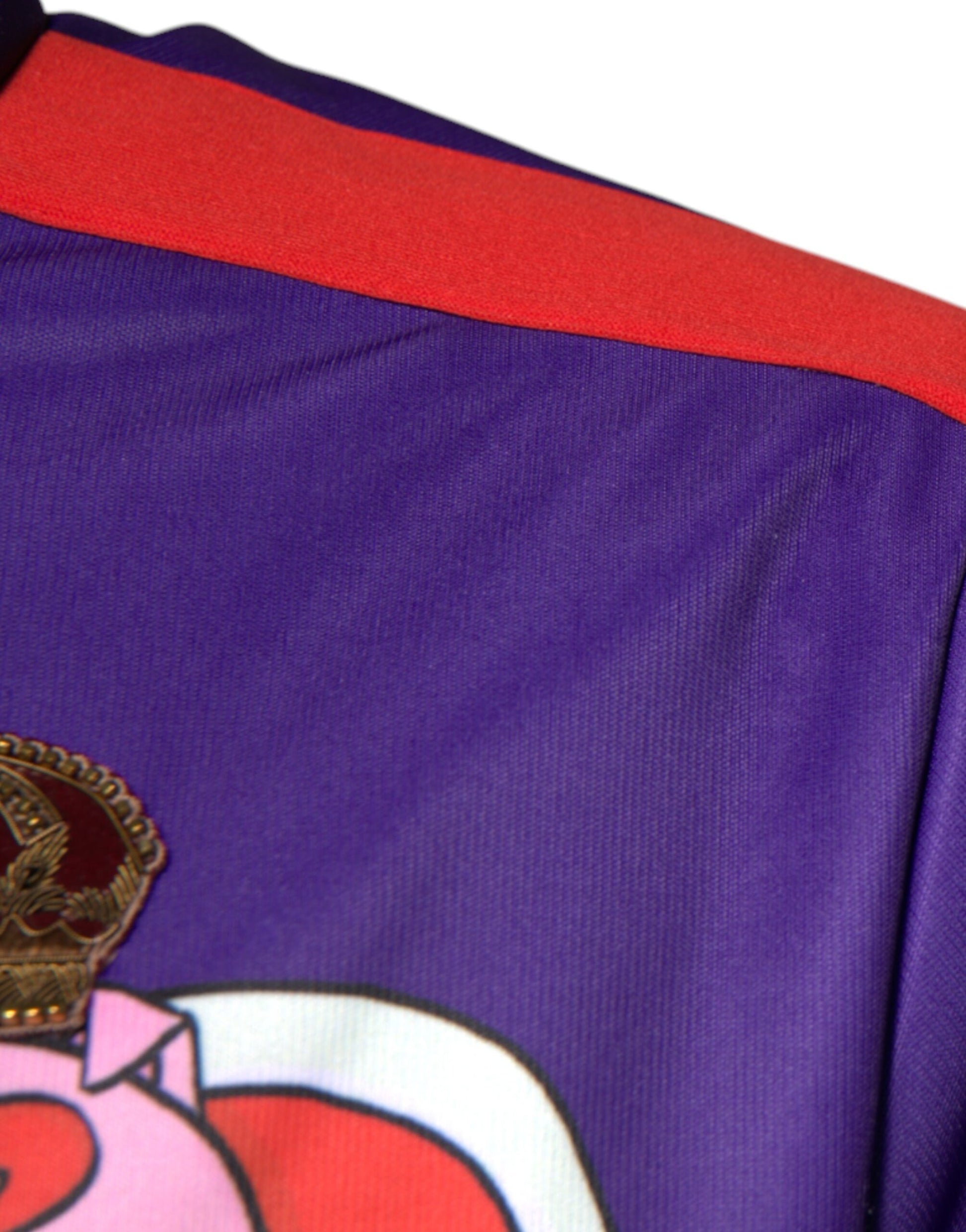 Pull bomber zippé Dolce & Gabbana Violet Année du Cochon