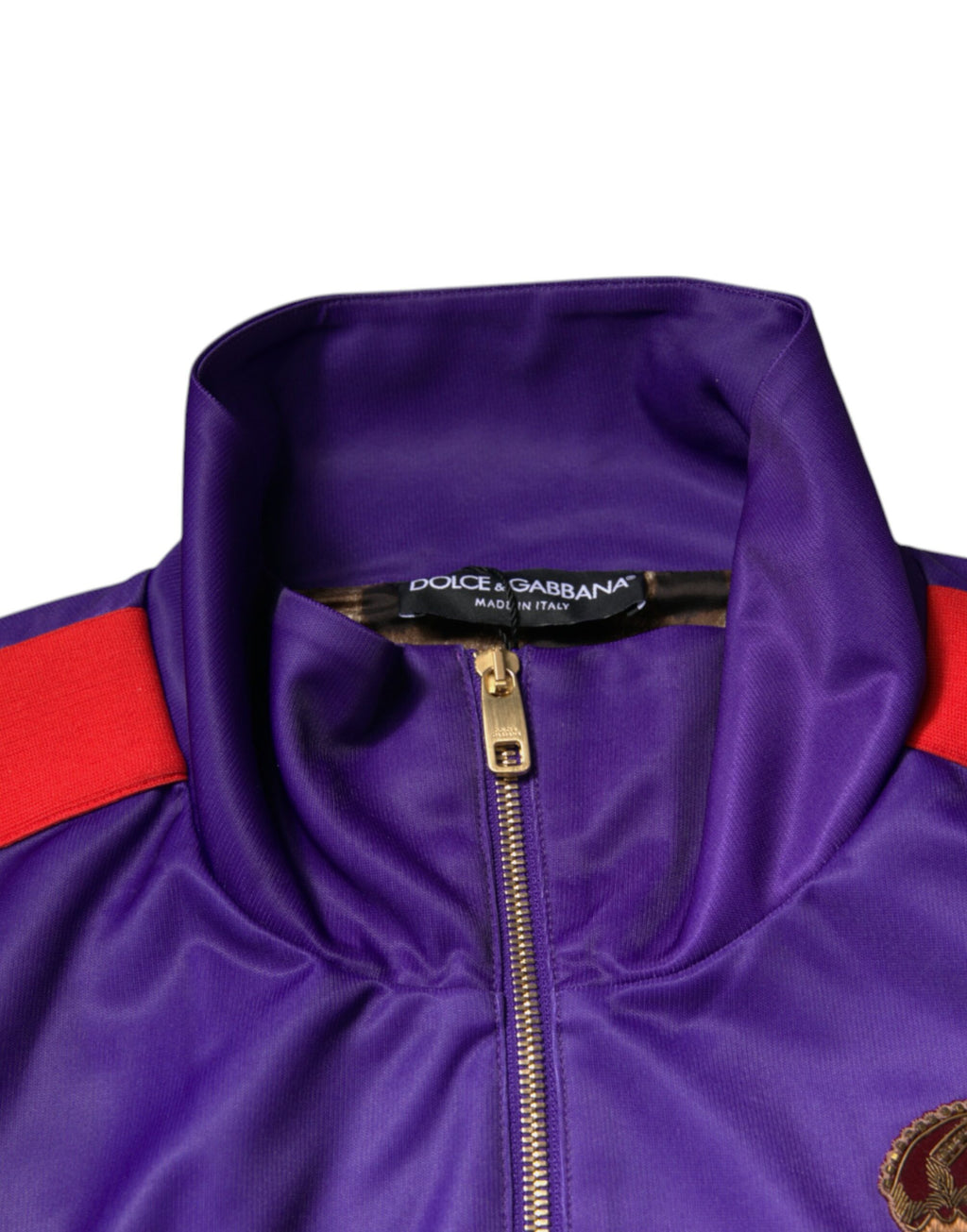 Pull bomber zippé Dolce & Gabbana Violet Année du Cochon