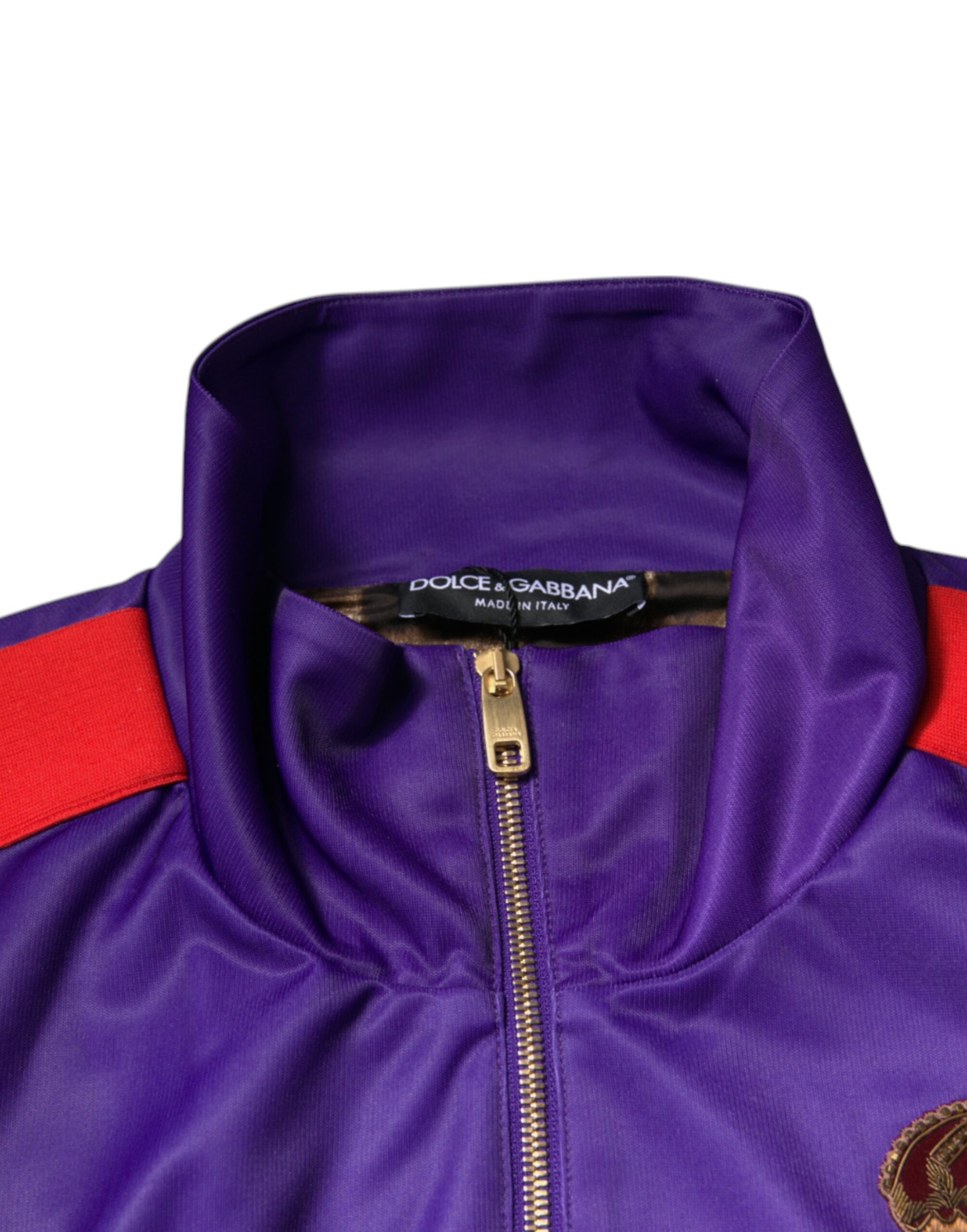 Pull bomber zippé Dolce & Gabbana Violet Année du Cochon