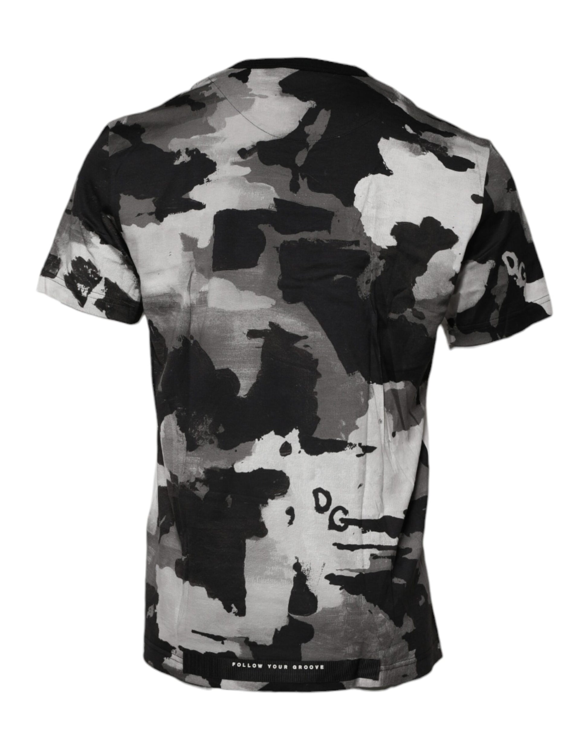 T-shirt col rond camouflage multicolore Dolce & Gabbana