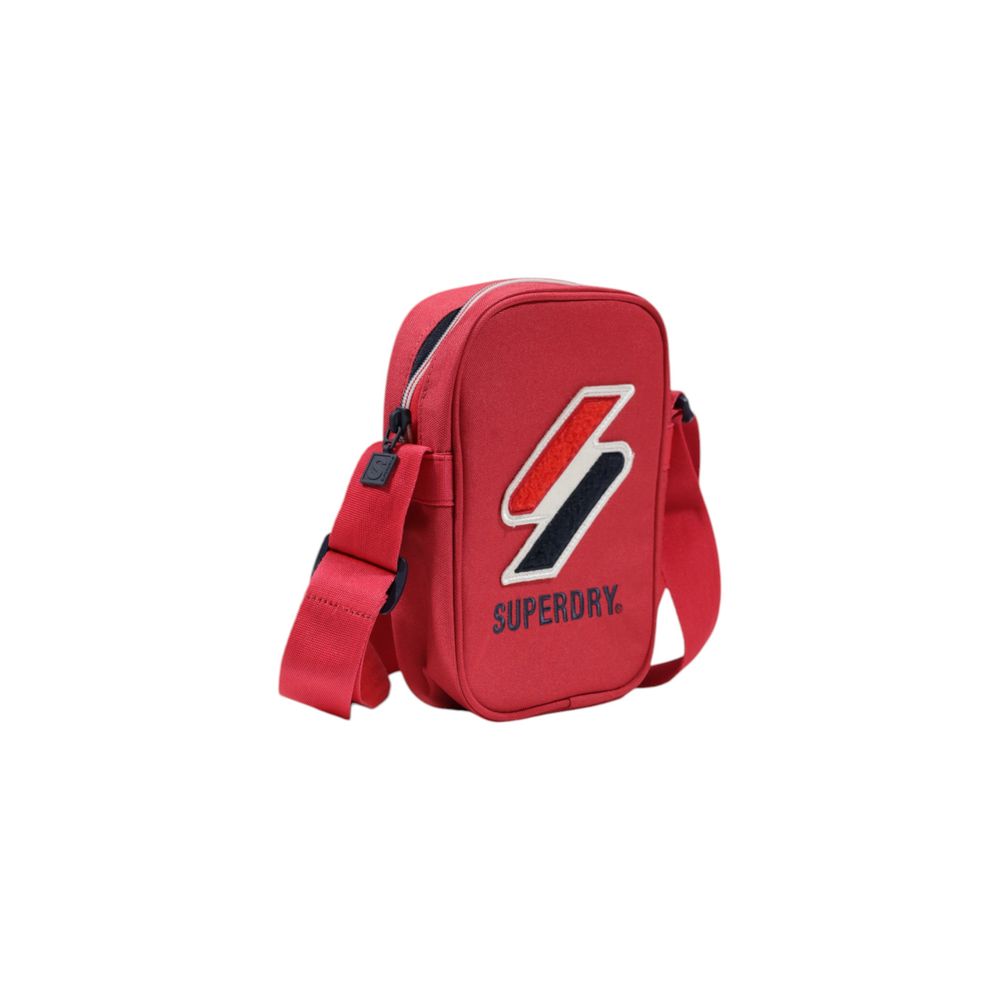 Superdry – Rote Polyester-Umhängetasche