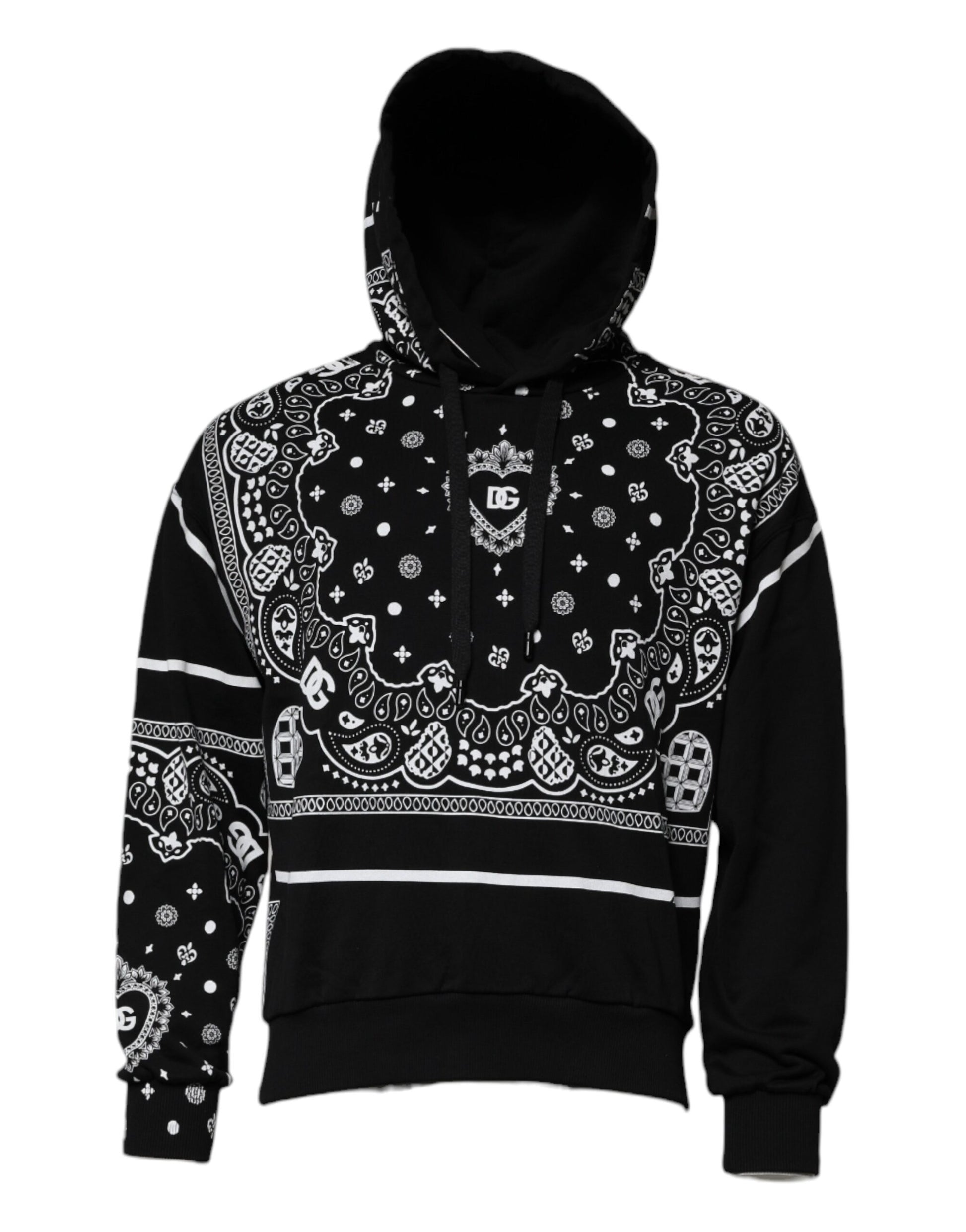 Sweat à capuche pour homme Dolce & Gabbana noir Bandana