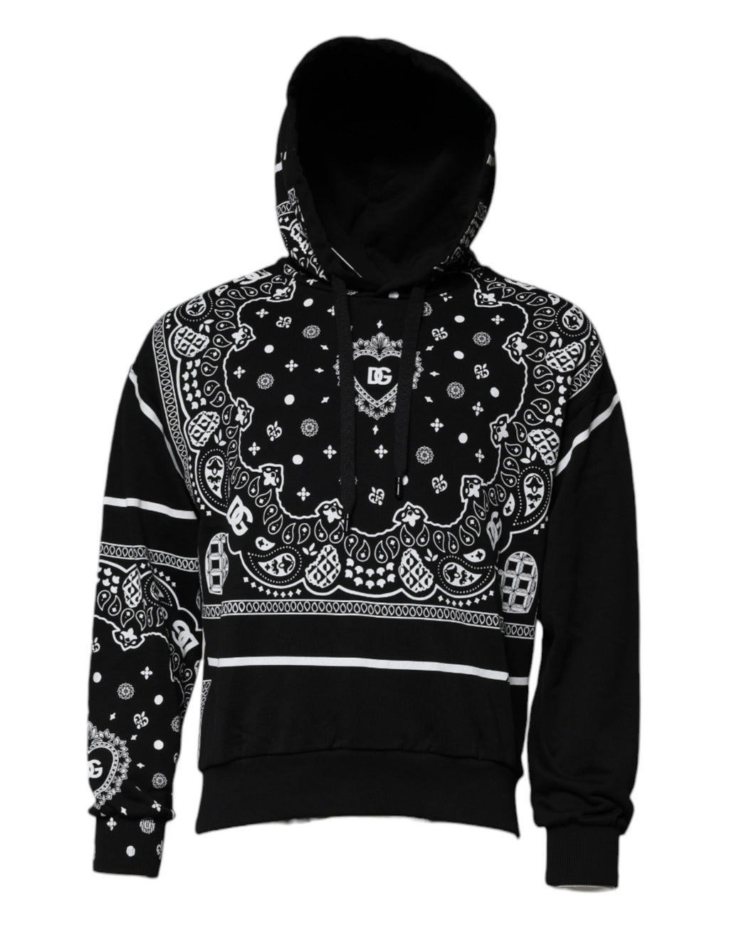Sweat à capuche pour homme Dolce & Gabbana noir Bandana