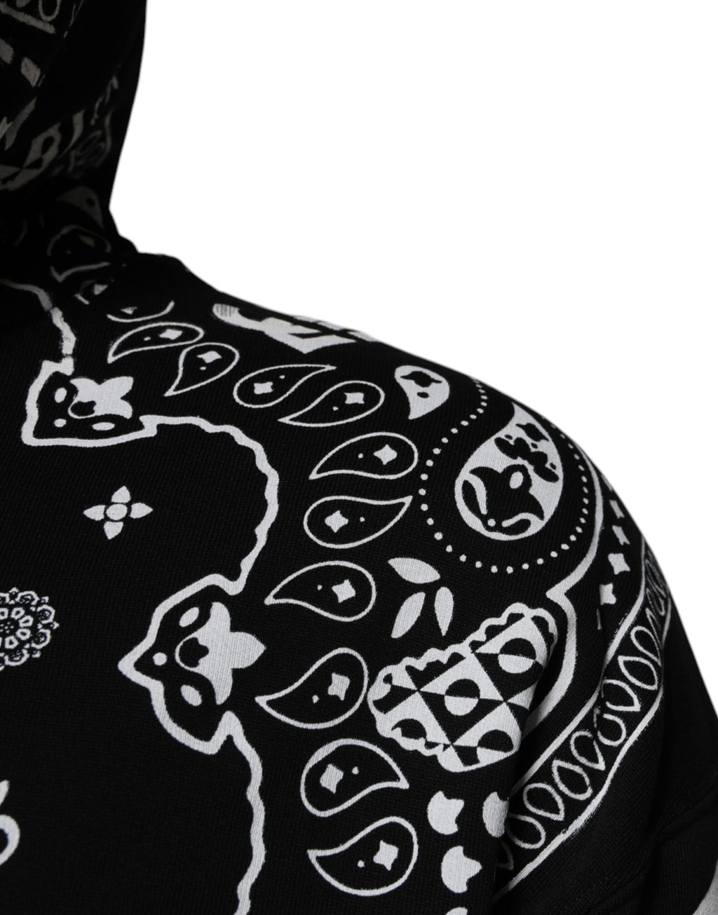 Sweat à capuche pour homme Dolce & Gabbana noir Bandana