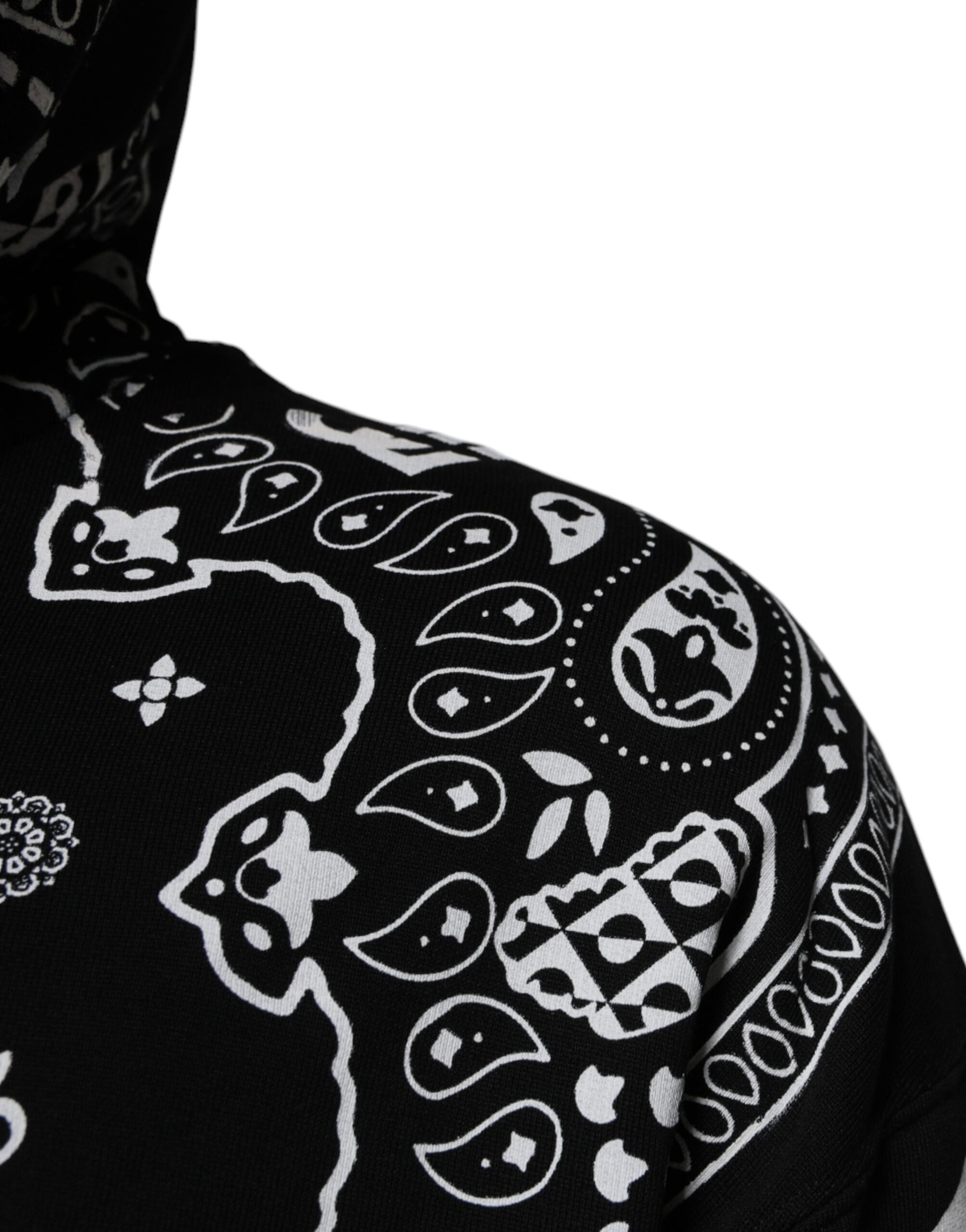 Sweat à capuche pour homme Dolce & Gabbana noir Bandana