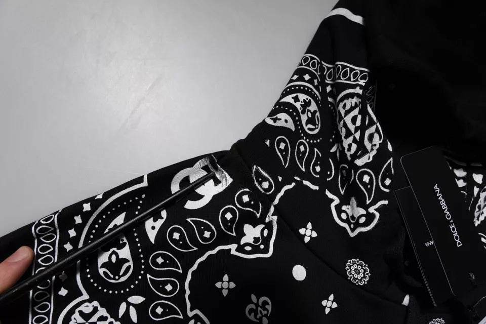 Sweat à capuche pour homme Dolce & Gabbana noir Bandana