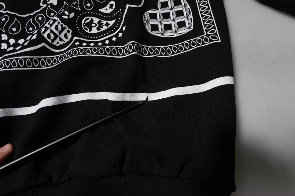 Sweat à capuche pour homme Dolce & Gabbana noir Bandana