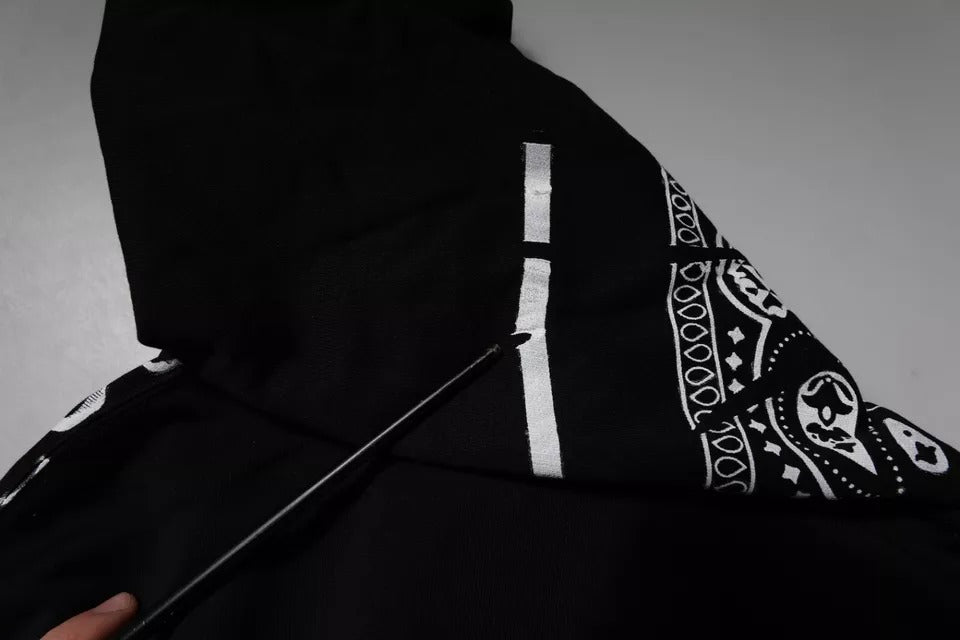 Sweat à capuche pour homme Dolce & Gabbana noir Bandana