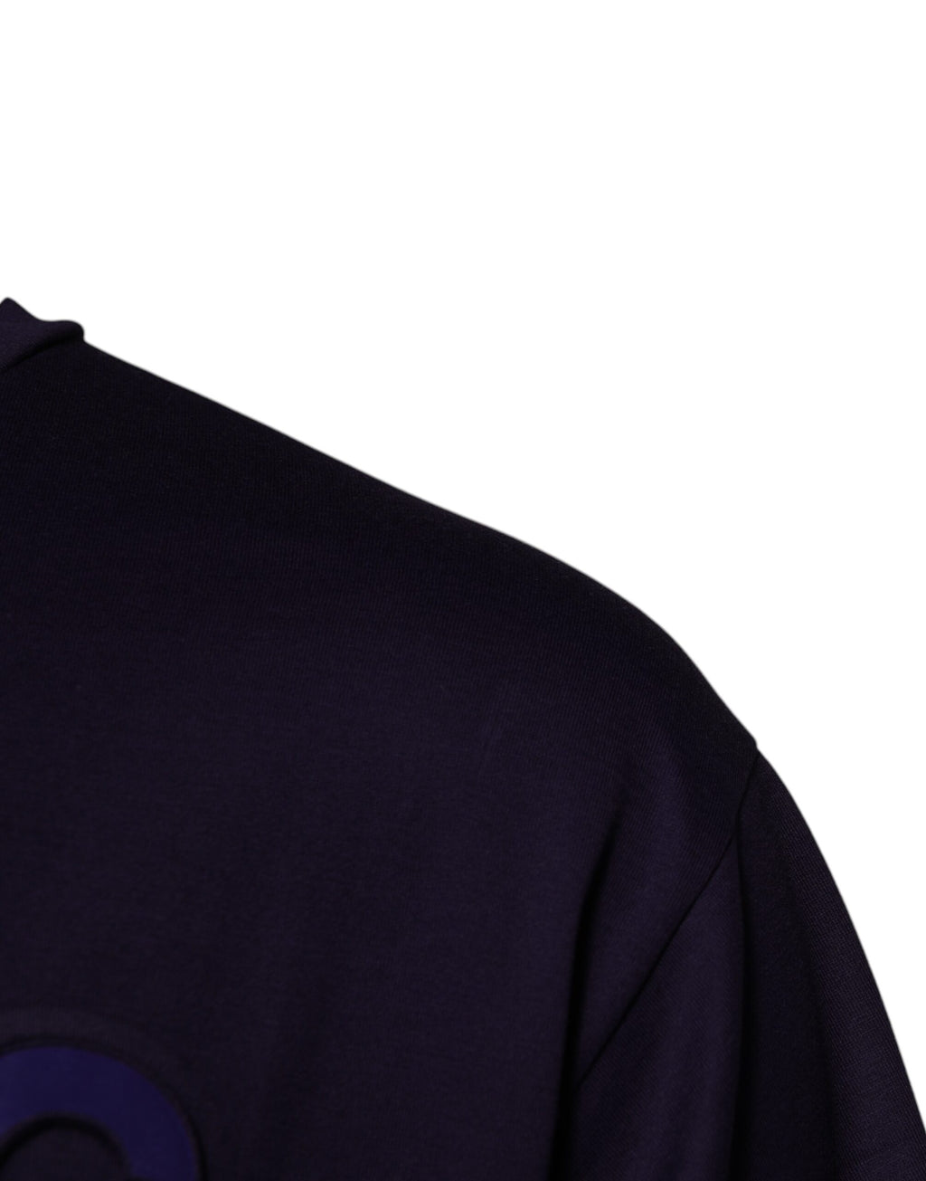 T-shirt à col rond en coton bleu marine avec logo DG Dolce & Gabbana