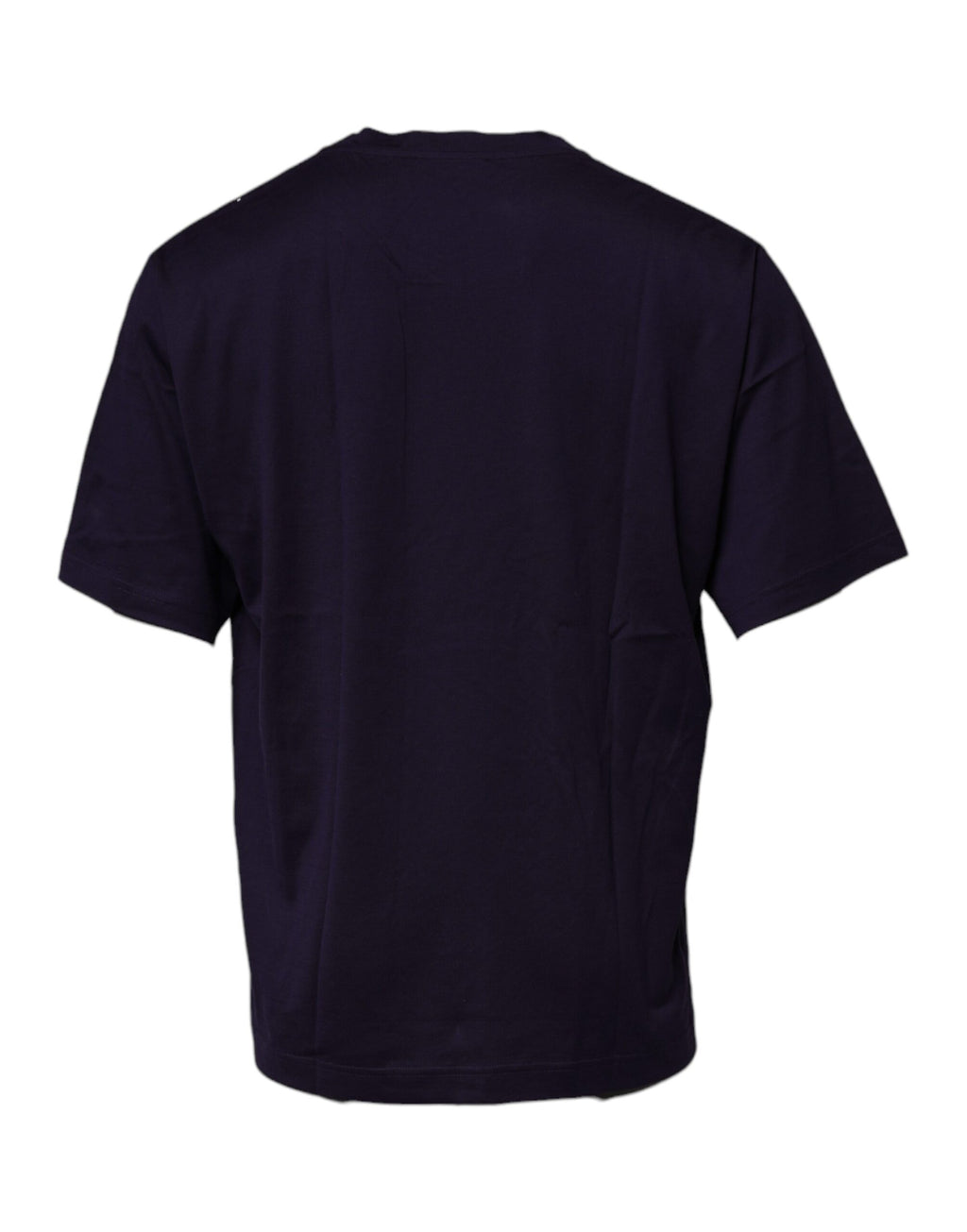 T-shirt à col rond en coton bleu marine avec logo DG Dolce & Gabbana