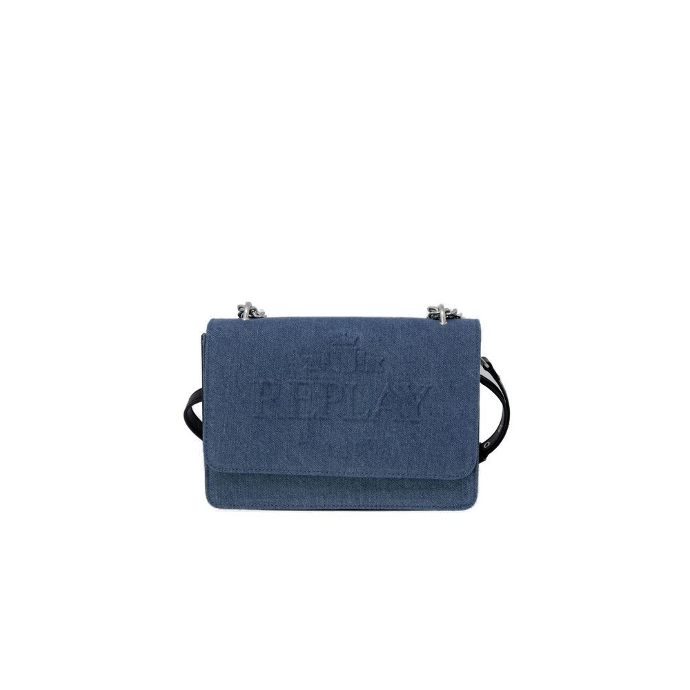 Replay – Blaue Polyester-Umhängetasche