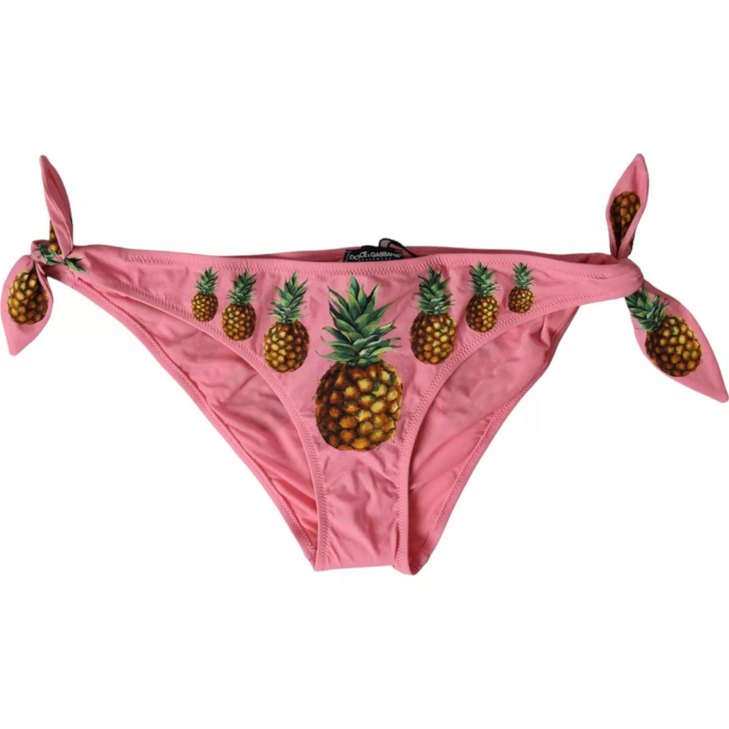 Bas de maillot de bain Dolce & Gabbana ananas rose