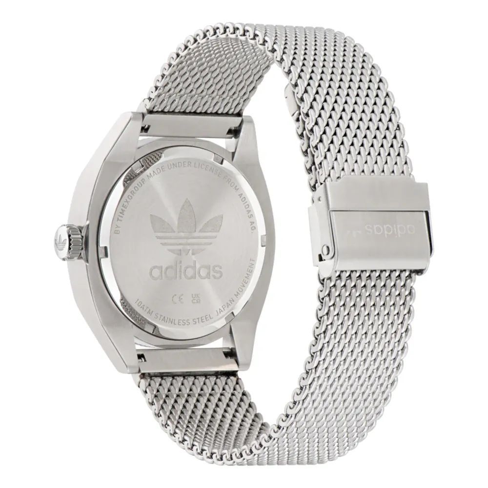 Montre de sport Adidas en acier inoxydable gris
