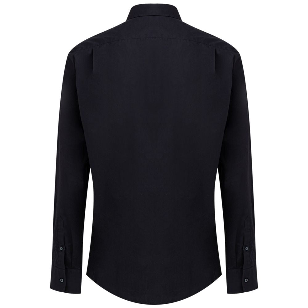 Chemise habillée en coton bleu marine Dolce & Gabbana