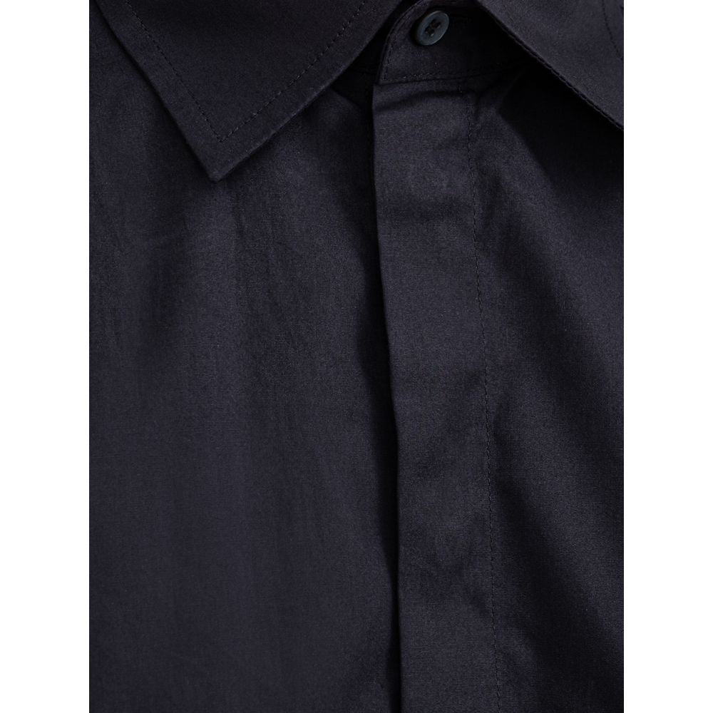 Chemise habillée en coton bleu marine Dolce & Gabbana