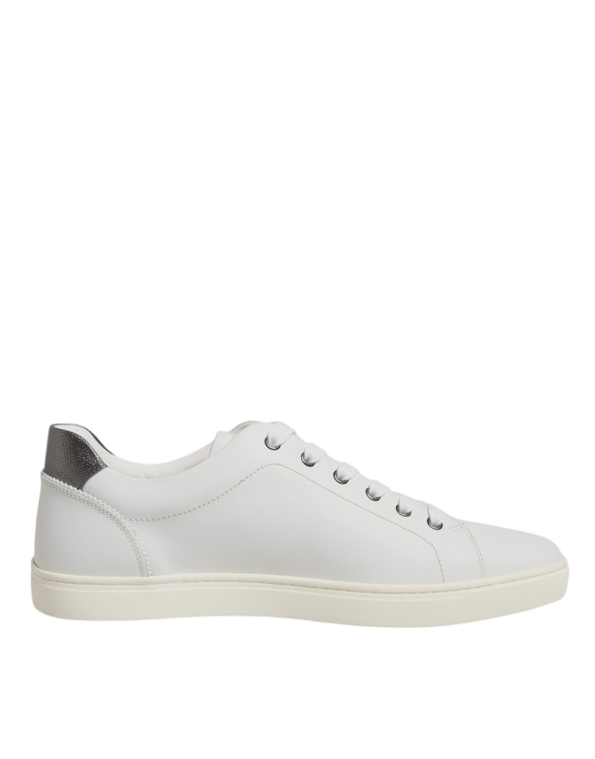 Chaussures Baskets Dolce & Gabbana en Cuir Blanc avec Ornements Cœur