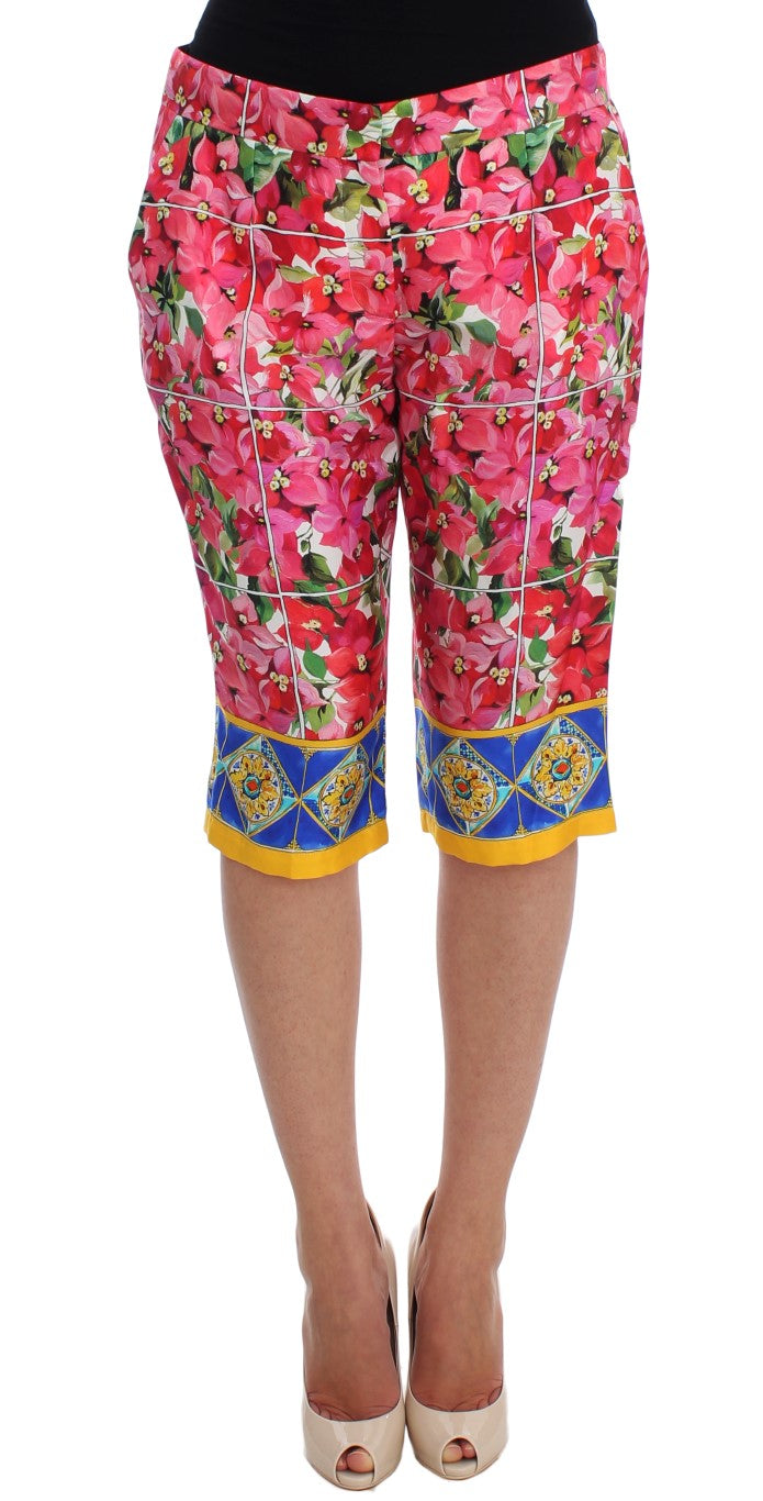 Dolce & Gabbana Short pantacourt fleuri multicolore
