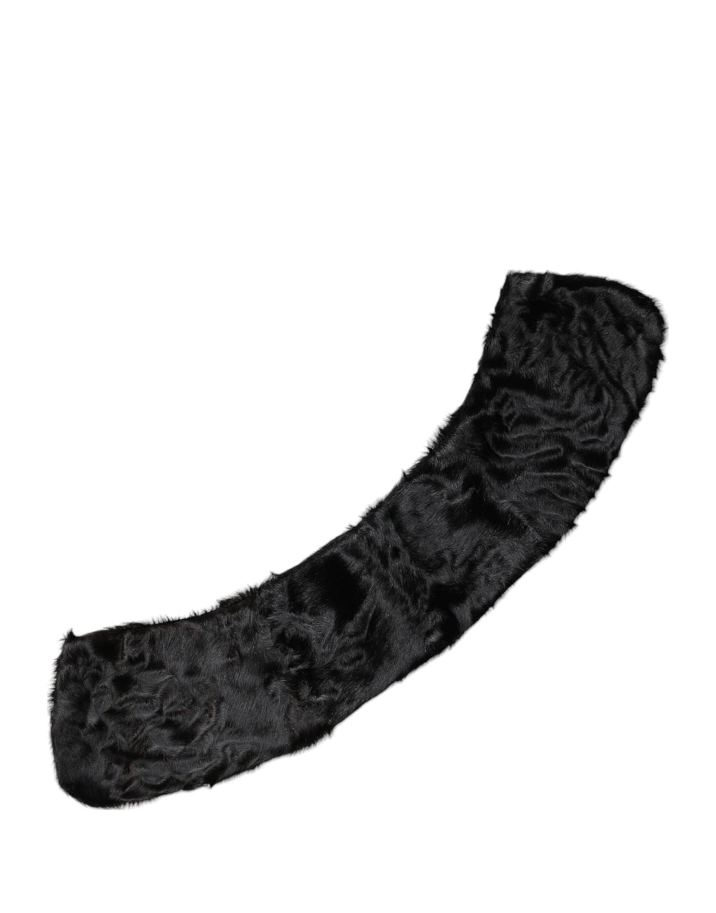 Écharpe-Col Femme Dolce & Gabbana en Fourrure d'Agneau Noire