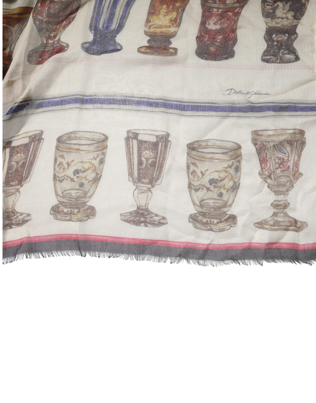 Foulard en cachemire et verre multicolore Dolce & Gabbana