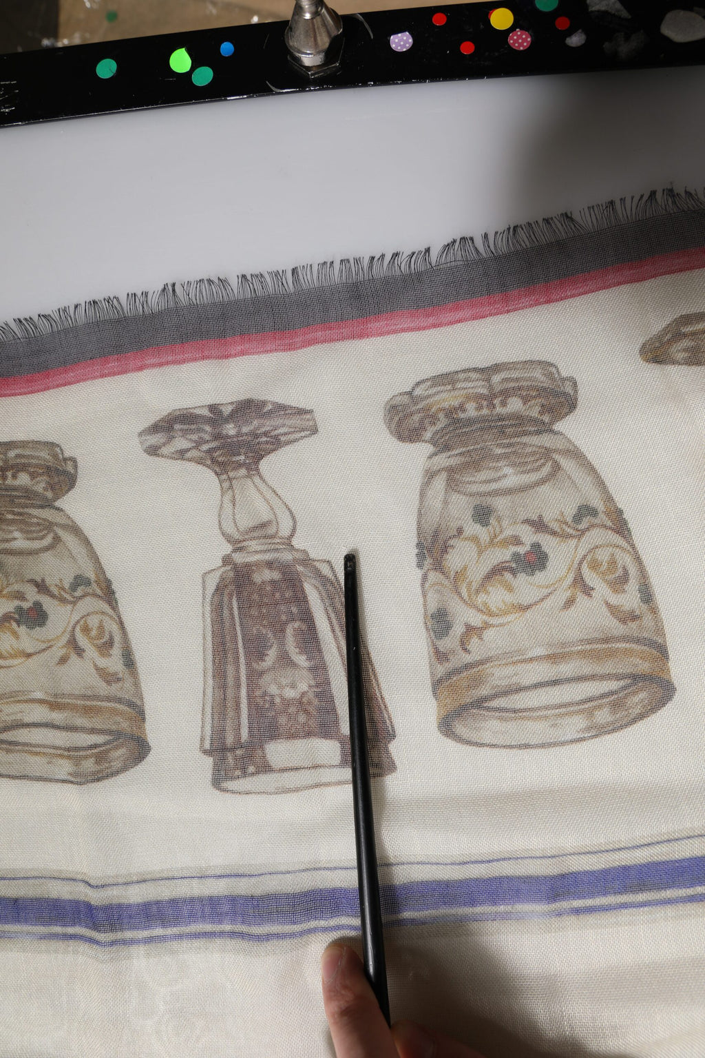 Foulard en cachemire et verre multicolore Dolce & Gabbana