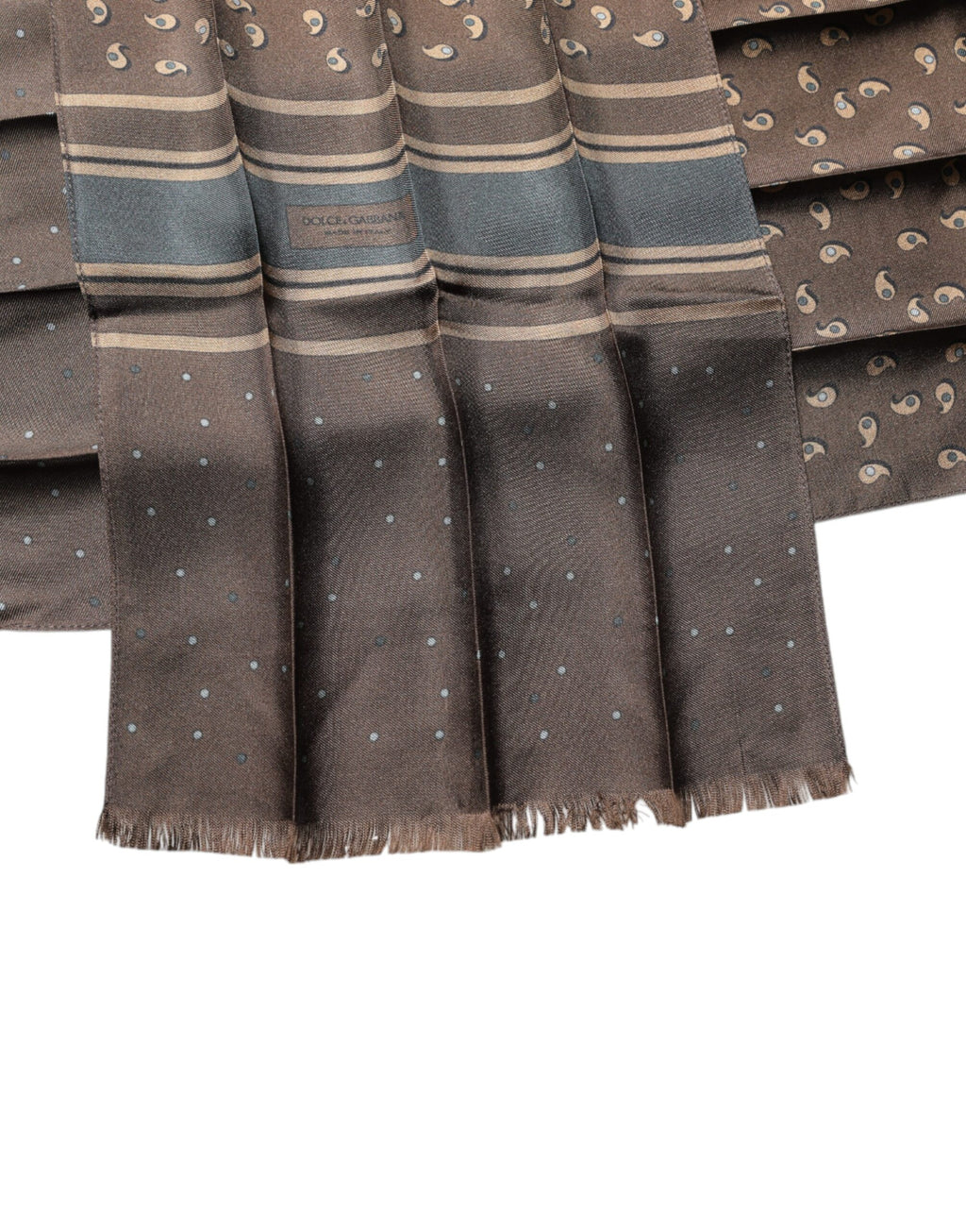 Écharpe/Foulard/Châle en Soie Fantaisie Marron Dolce & Gabbana