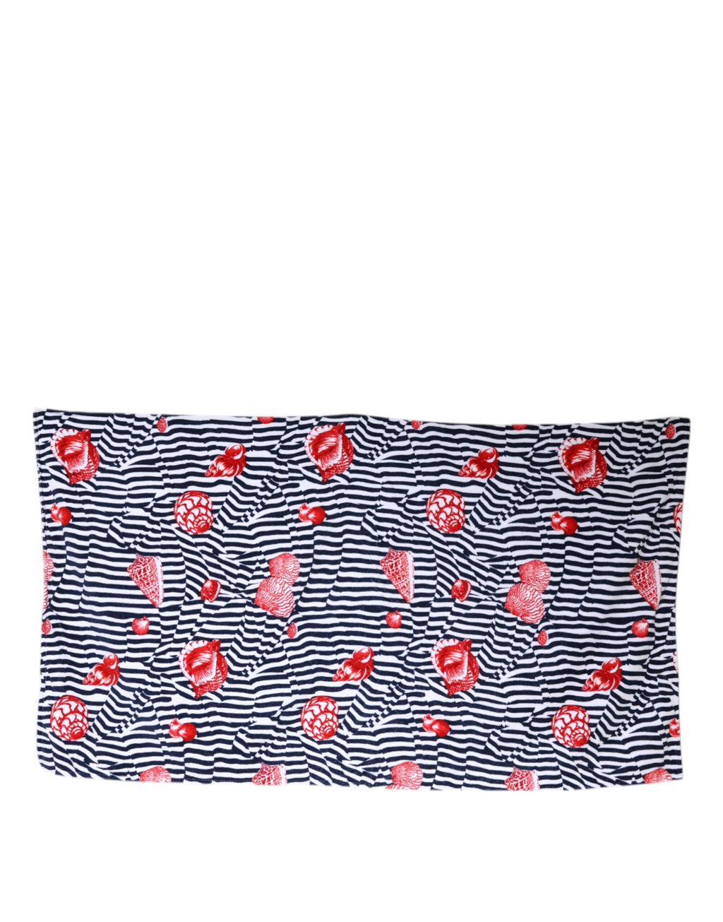 Serviette de plage Dolce & Gabbana rayures multicolores coquillages