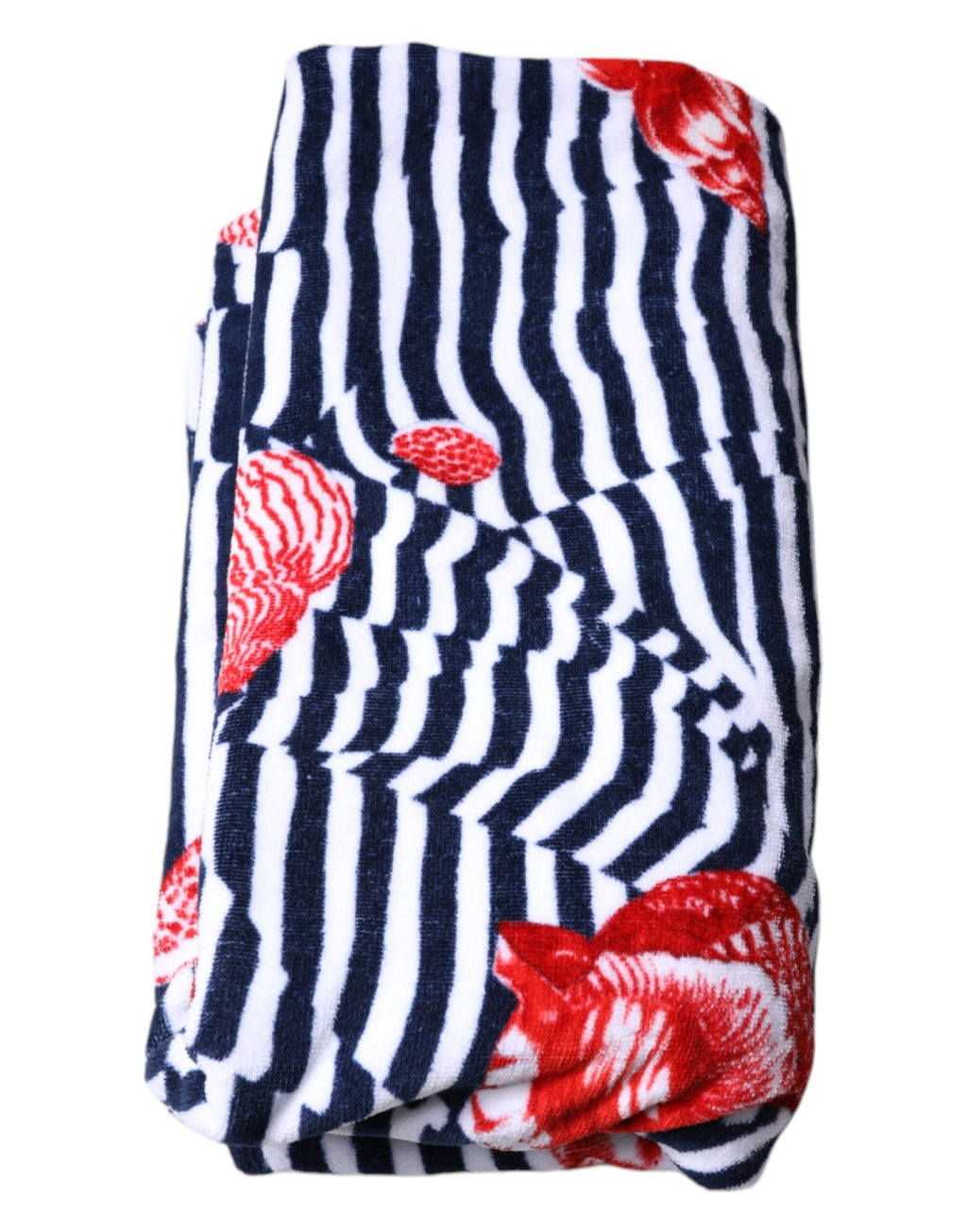 Serviette de plage Dolce & Gabbana rayures multicolores coquillages