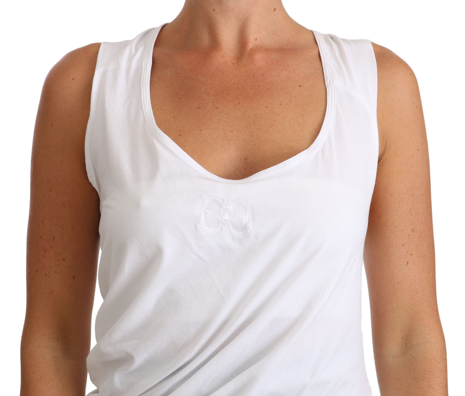 Haut sans manches blanc Cavalli T-shirt en jersey CAVALLI