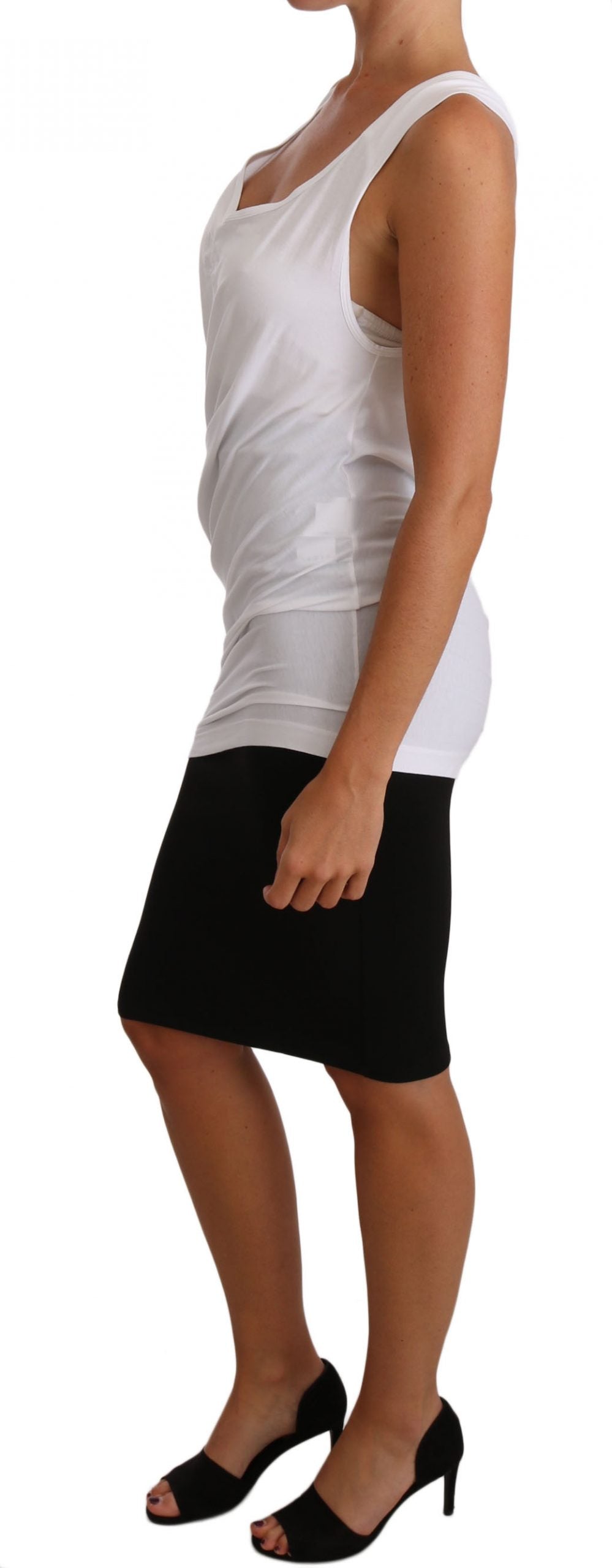 Haut sans manches blanc Cavalli T-shirt en jersey CAVALLI