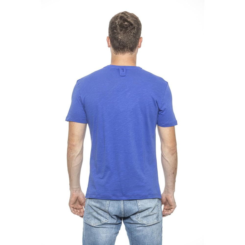 T-shirt Billionaire Italian Couture en coton bleu clair